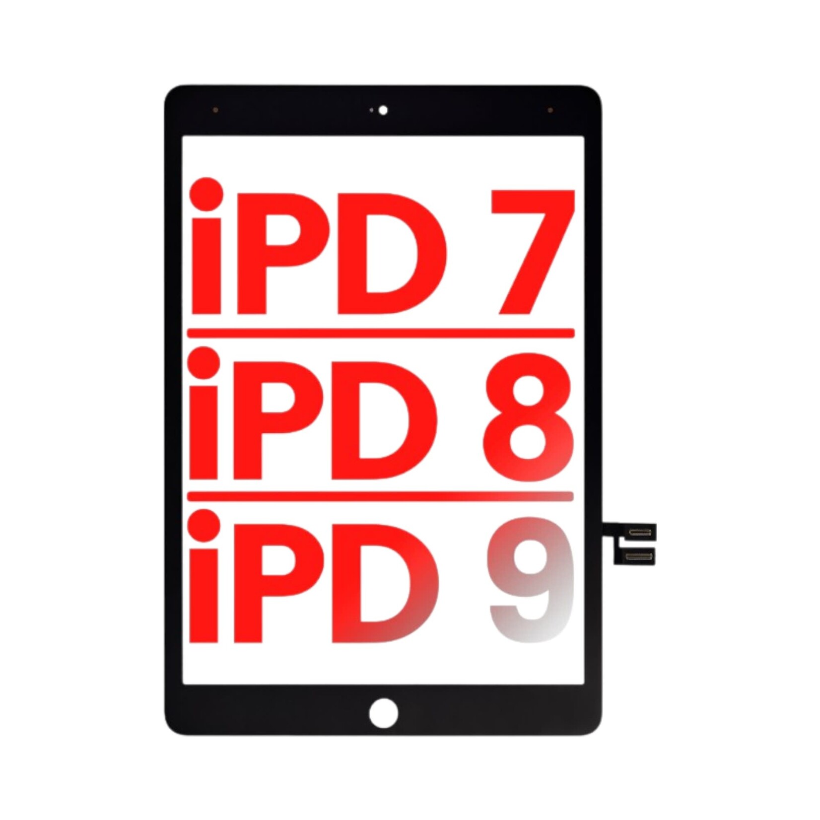 Apple DIGITIZER ASSEMBLY BLACK IPAD 7 /8/9 TH 2019 10.2