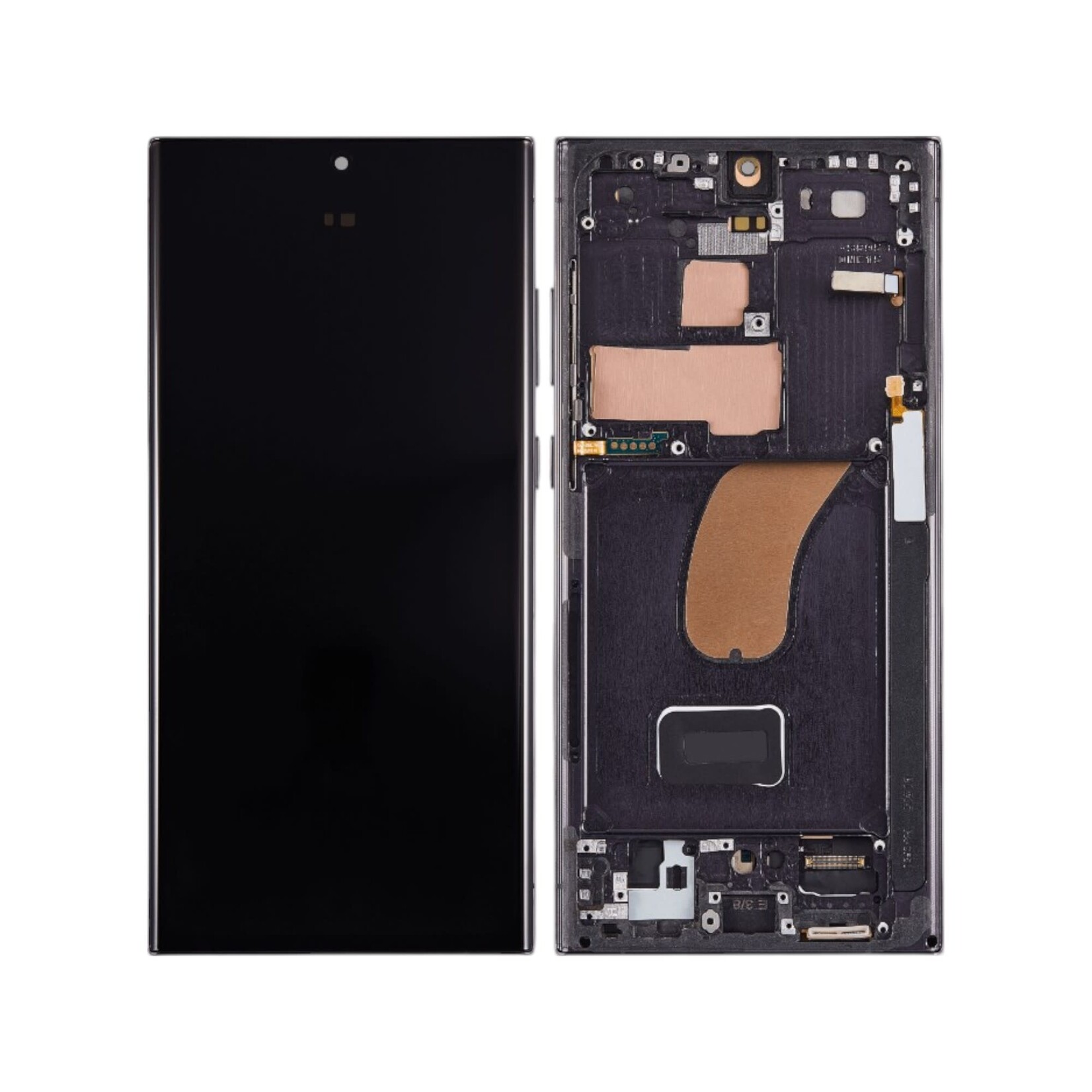 Samsung lcd OLED Assembly With Samsung Galaxy S23 Ultra (US & International) (Aftermarket Plus) (Phantom Black)