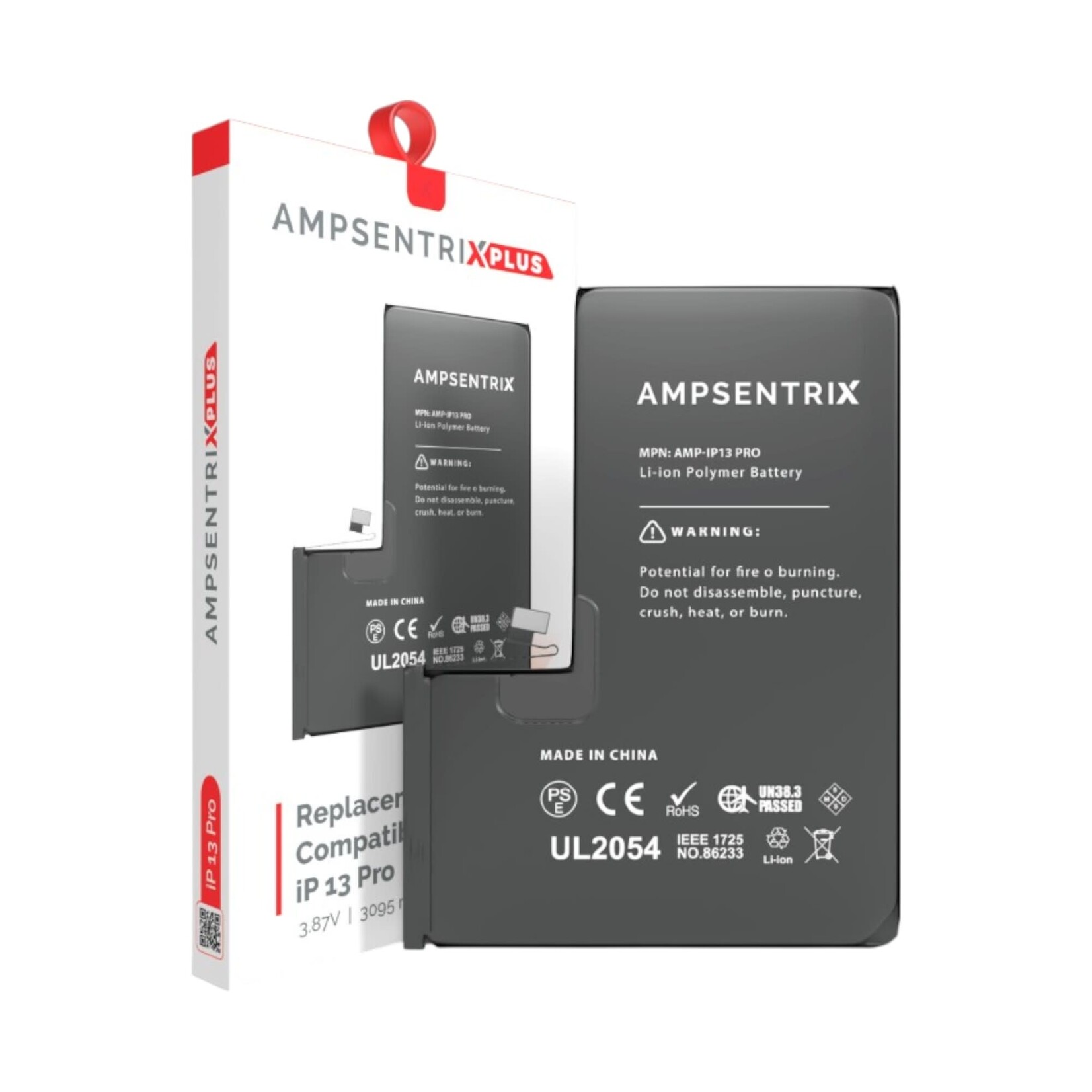 Apple Replacement Battery iPhone 13 Pro (AmpSentrix Plus)