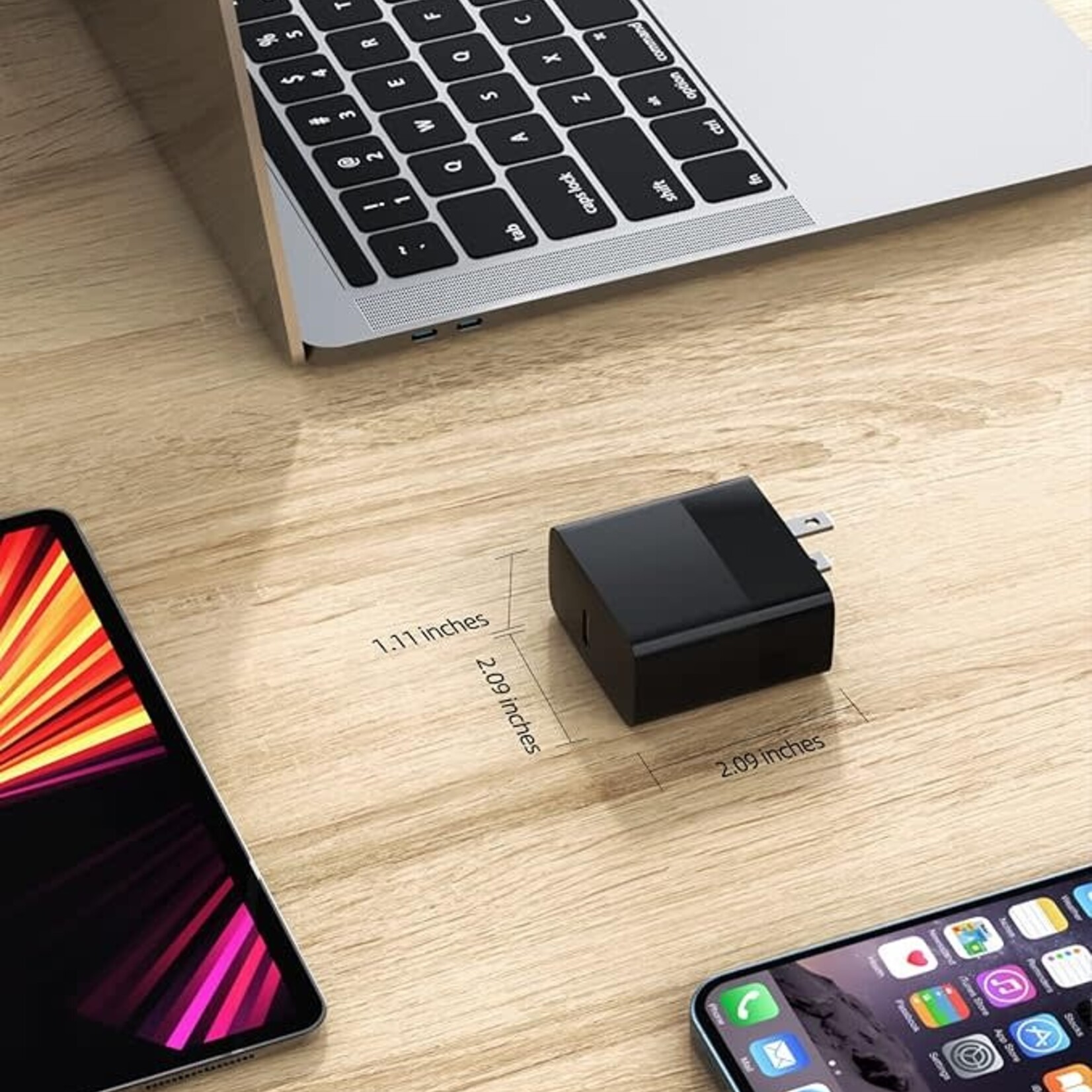 Chargeur rapide kit USB-C 5A C-C 45W Black