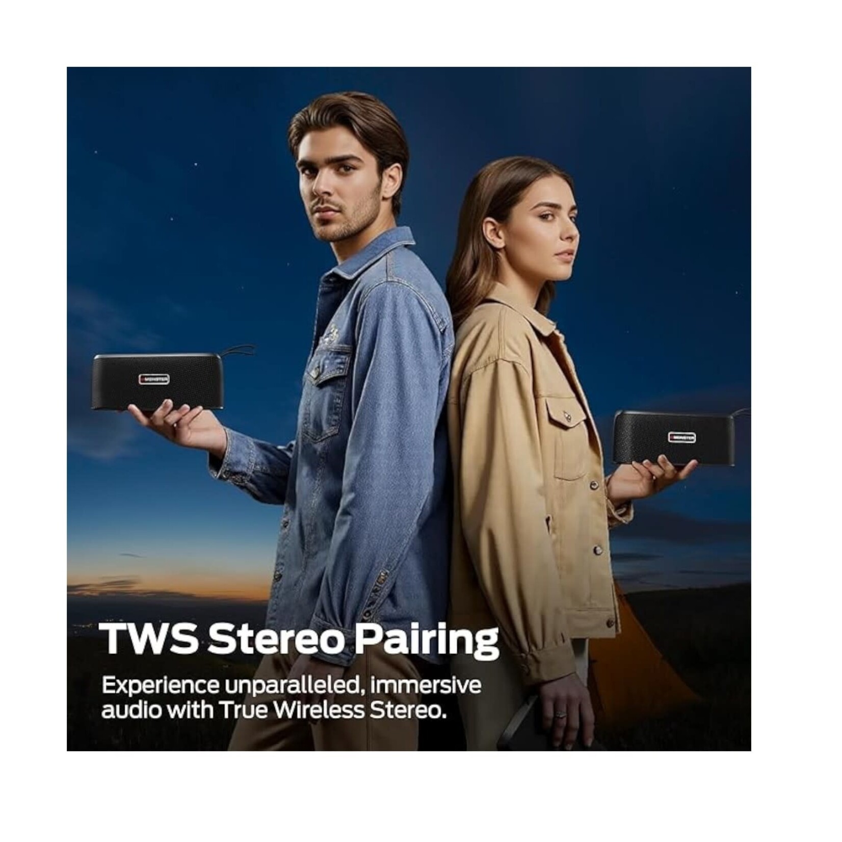 Monster Shock Portable Bluetooth Speaker