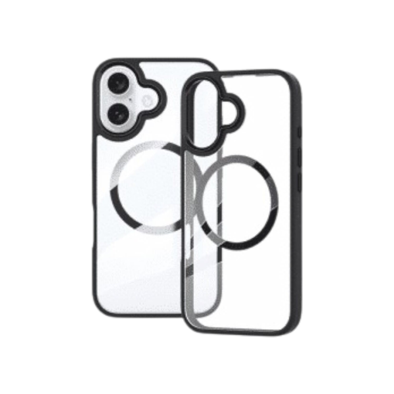 ÉTUI CASE IPHONE 17 AIR - Transparent Shield with Magsafe Case BLACK