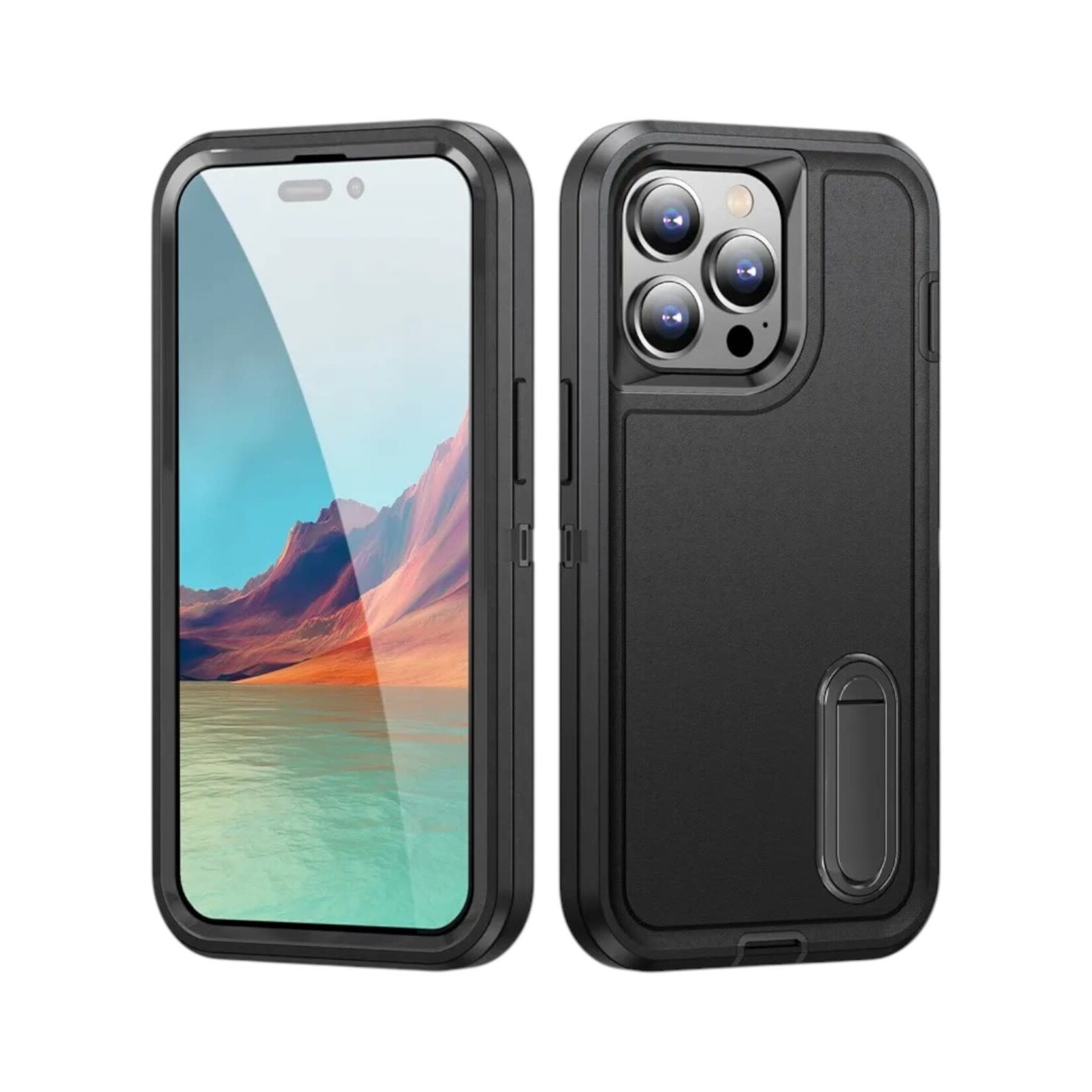 Apple ÉTUI CASE IPHONE 17 - Shockproof Armor Heavy Duty Rugged Protective Kickstand Cover