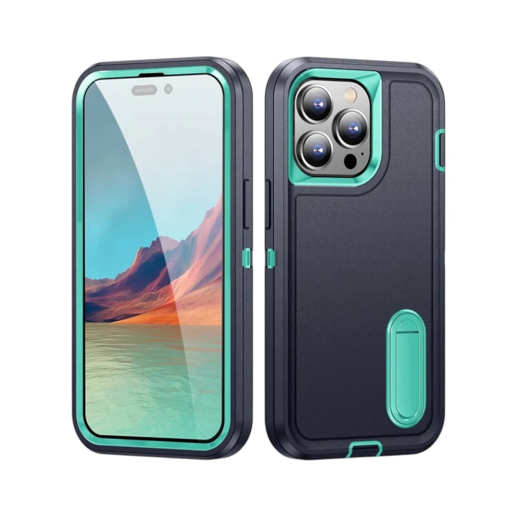 Apple ÉTUI CASE IPHONE 17 - Shockproof Armor Heavy Duty Rugged Protective Kickstand Cover