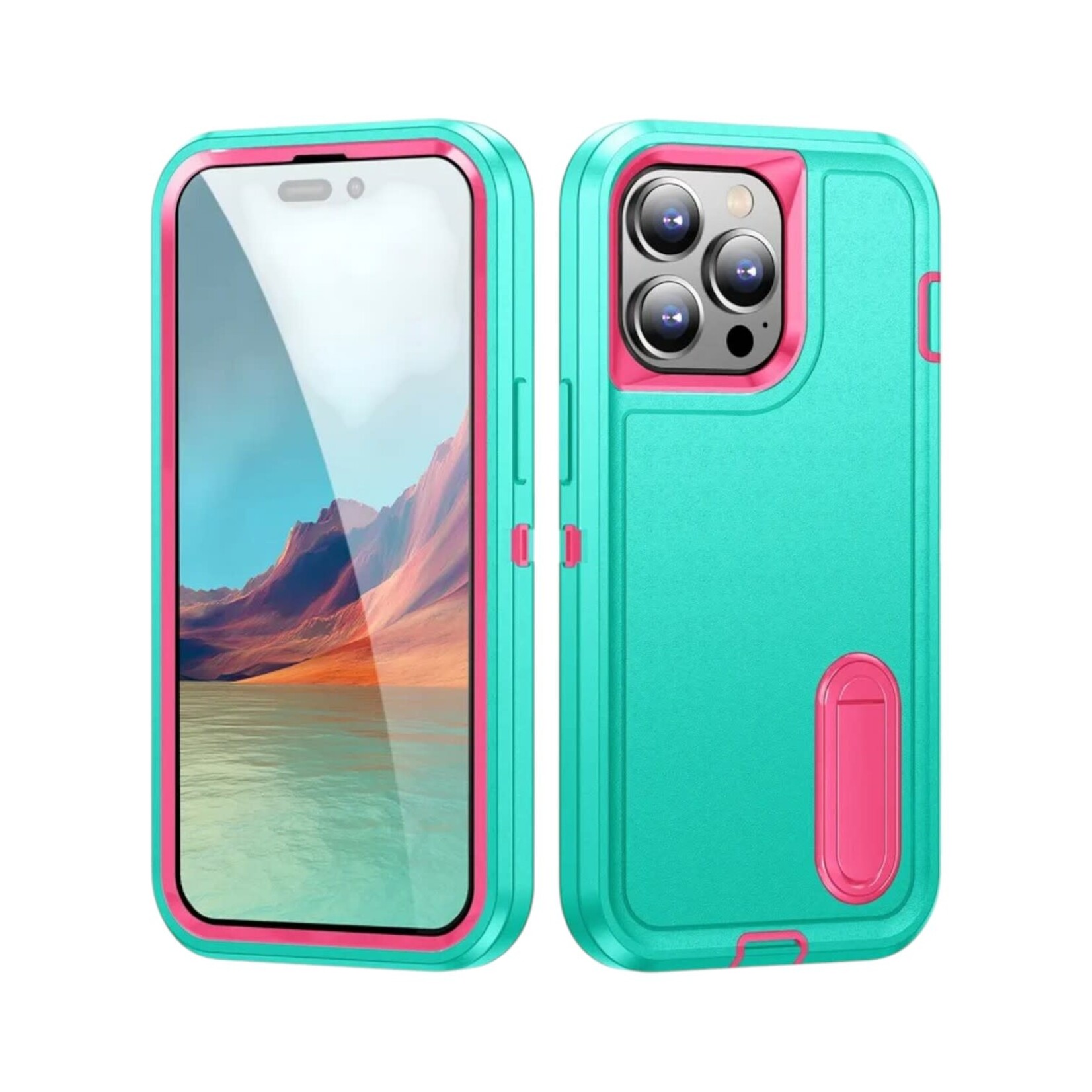 Apple ÉTUI CASE IPHONE 17 - Shockproof Armor Heavy Duty Rugged Protective Kickstand Cover