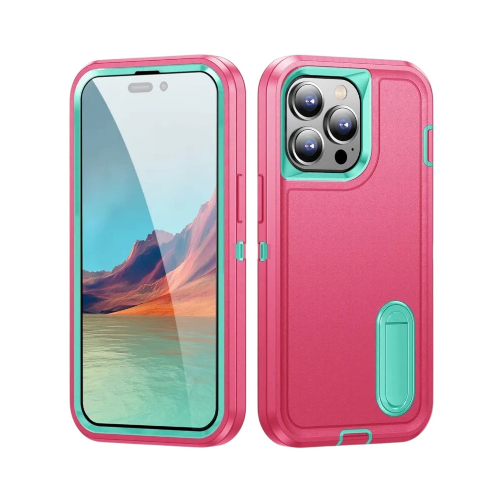 Apple ÉTUI CASE IPHONE 17 - Shockproof Armor Heavy Duty Rugged Protective Kickstand Cover