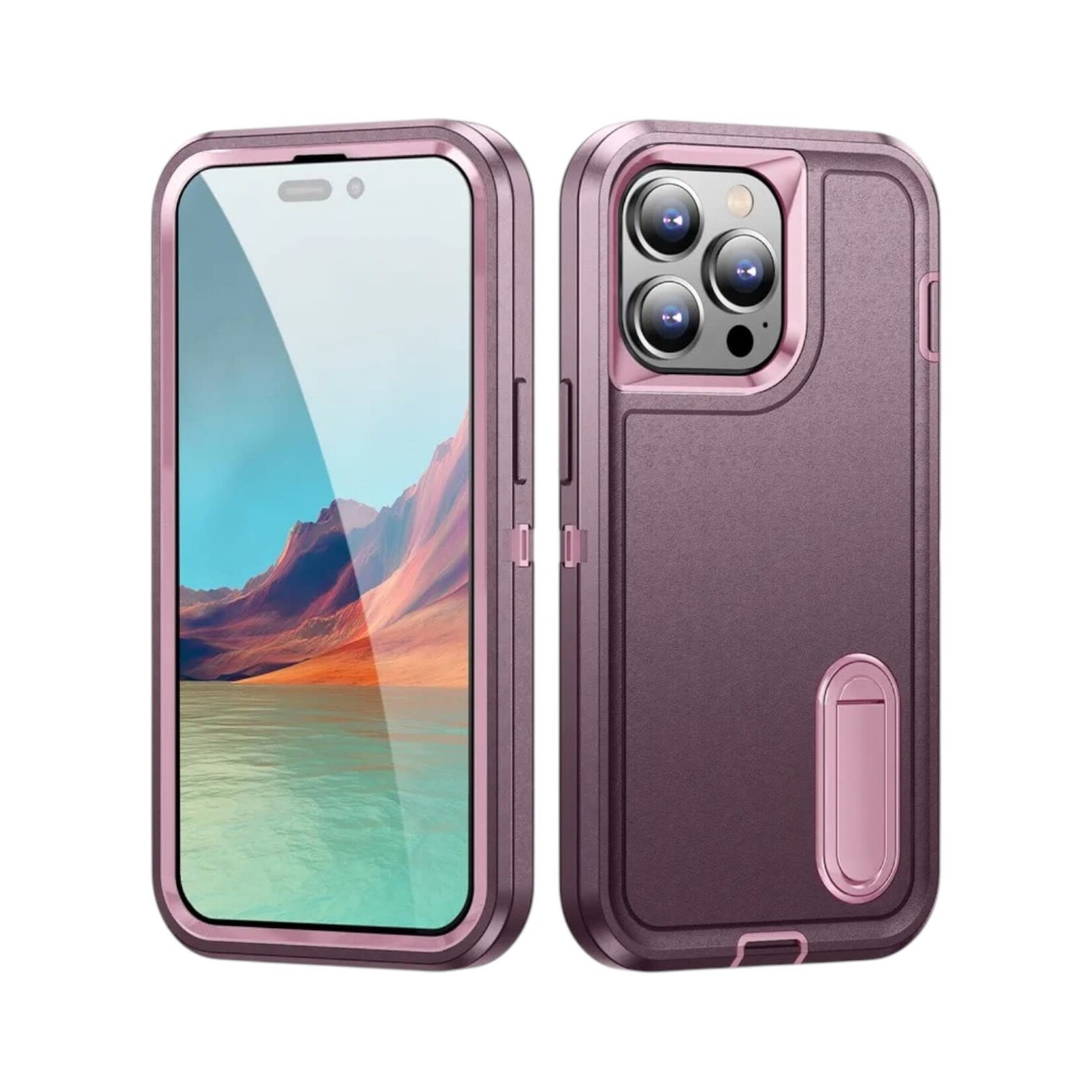 Apple ÉTUI CASE IPHONE 17 - Shockproof Armor Heavy Duty Rugged Protective Kickstand Cover