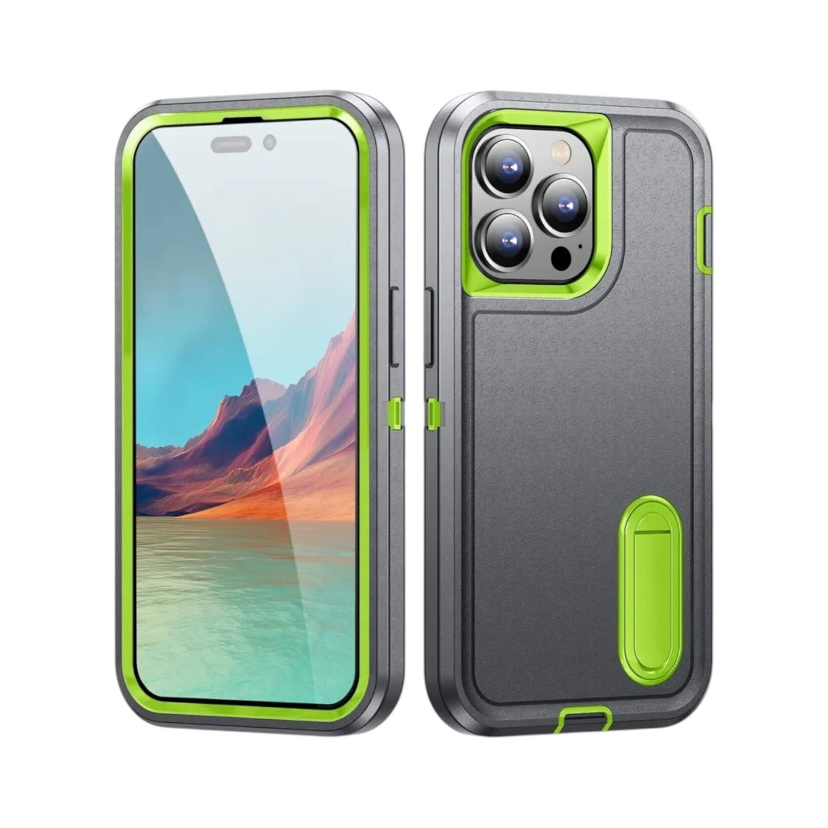 Apple ÉTUI CASE IPHONE 17 - Shockproof Armor Heavy Duty Rugged Protective Kickstand Cover