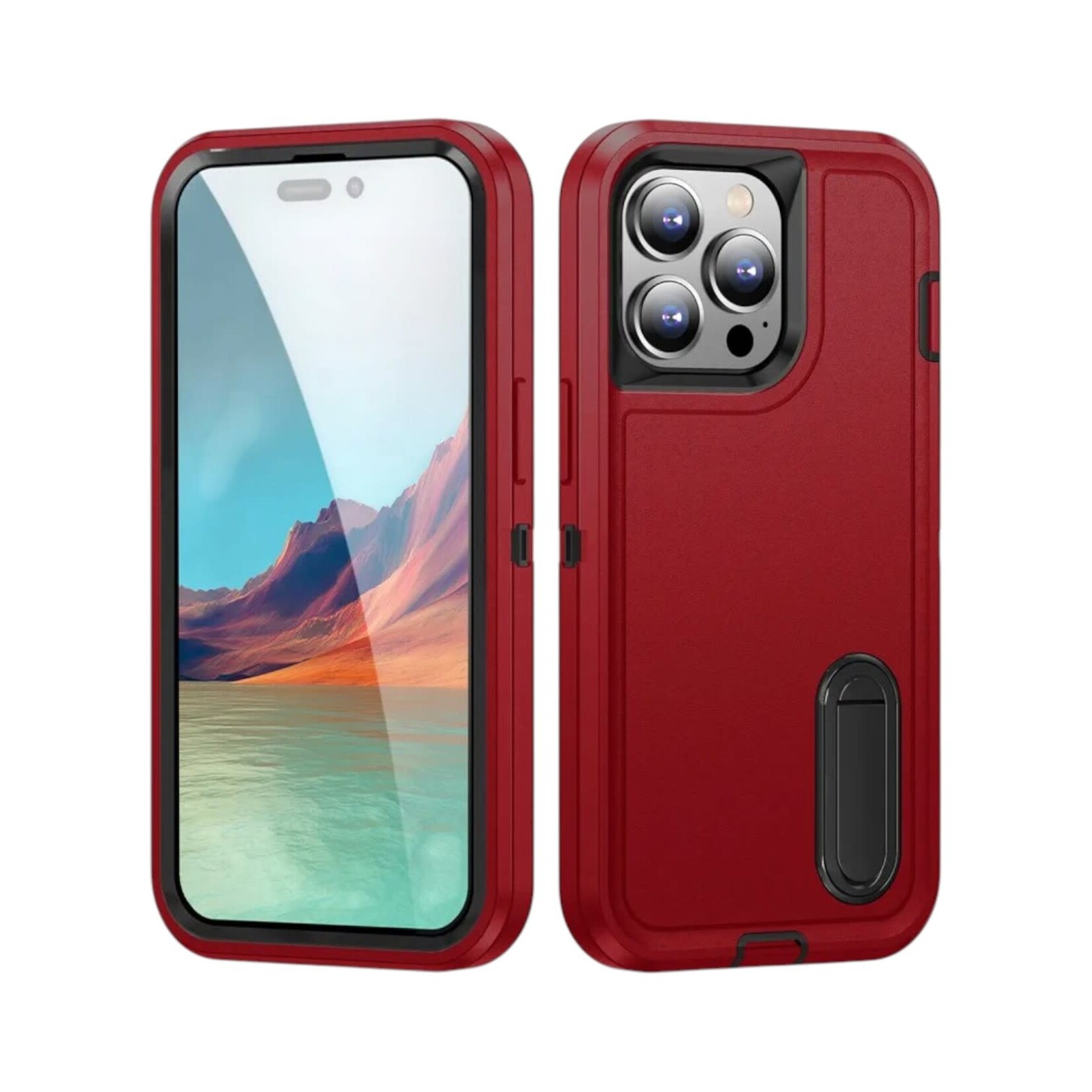 Apple ÉTUI CASE IPHONE 17 - Shockproof Armor Heavy Duty Rugged Protective Kickstand Cover