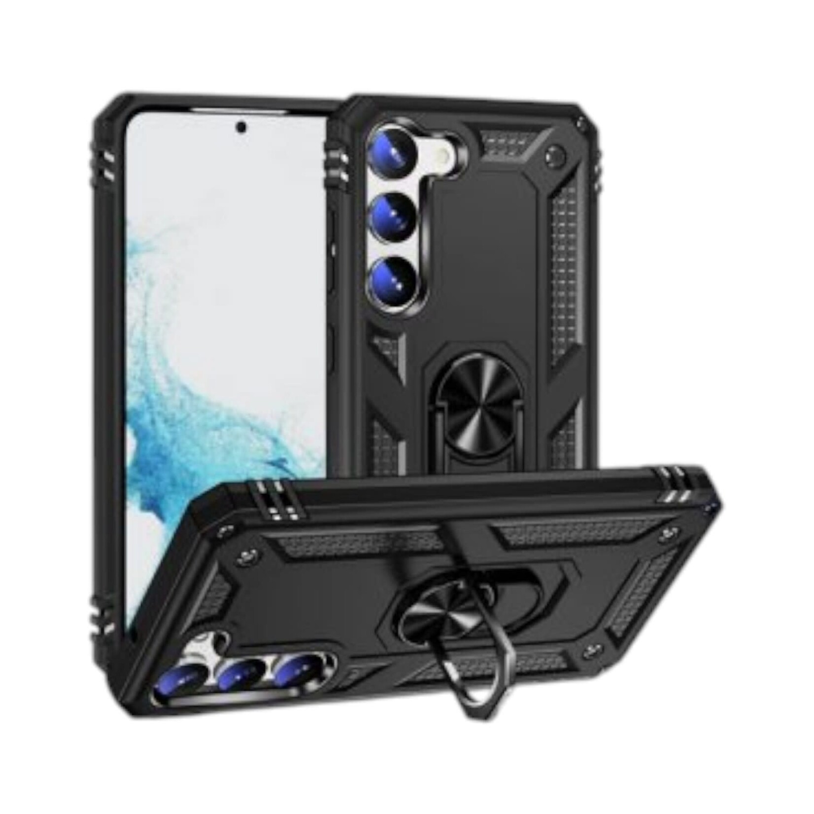 ÉTUI CASE SAMSUNG S25 FE - Armor Hybrid Military Case with Ring Kickstand