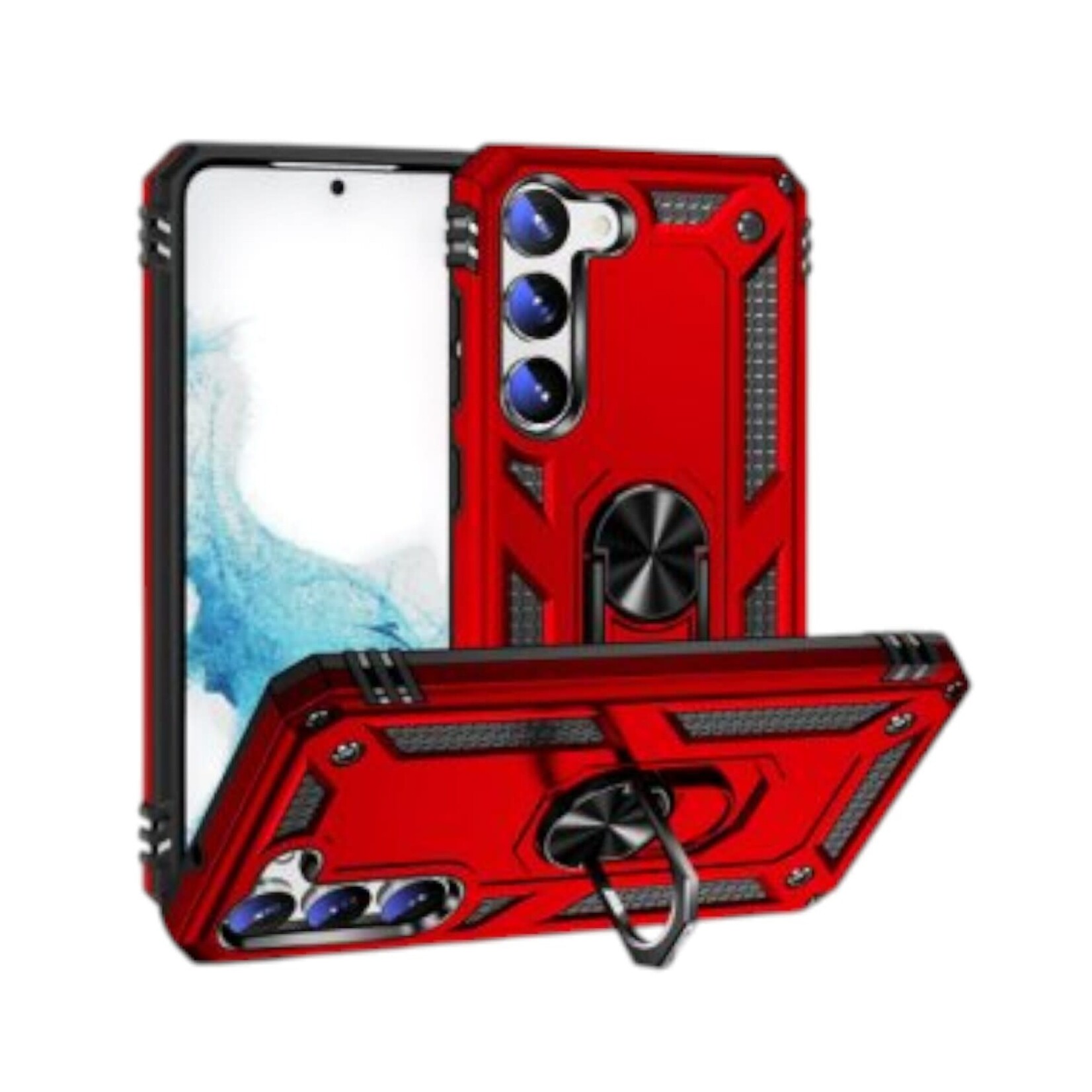 ÉTUI CASE SAMSUNG S25 FE - Armor Hybrid Military Case with Ring Kickstand