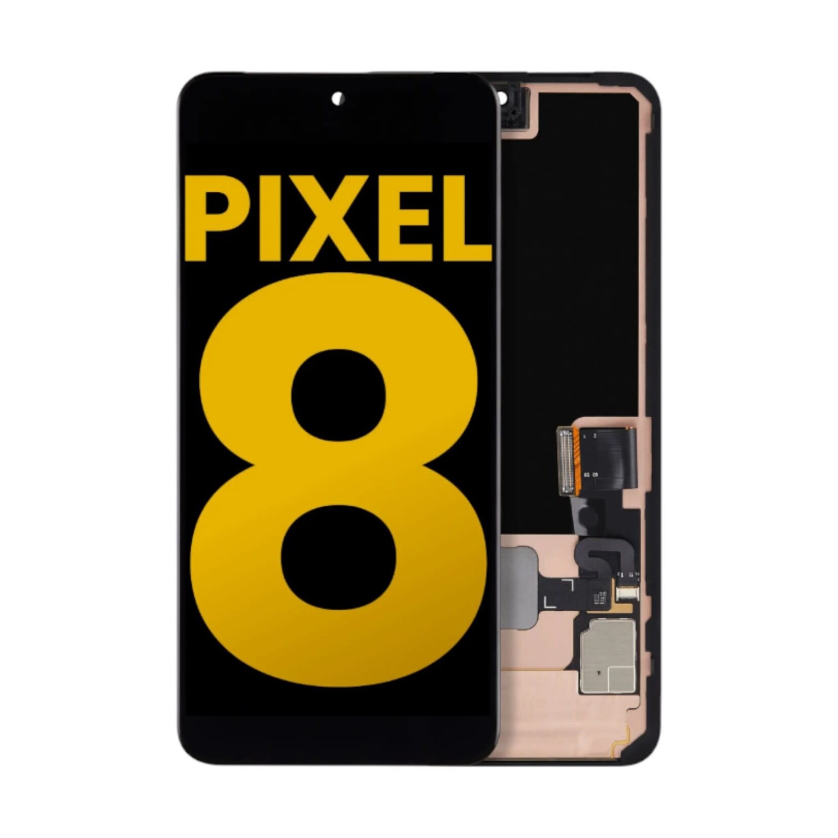 Google OLED Assembly With Frame (With Finger Print Sensor) For Google Pixel 8 (Refurbished)