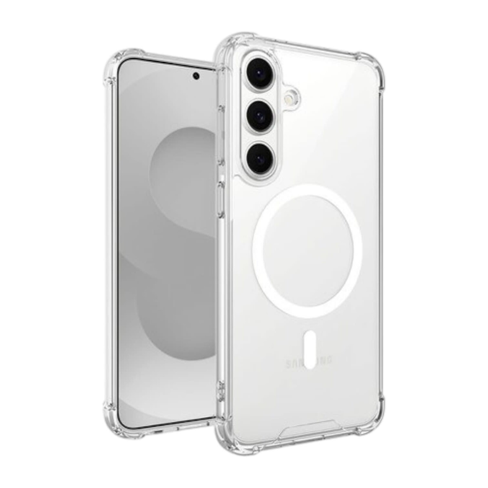 blu element ÉTUI SAMSUNG S25 FE - Blu Element DropZone Rugged Clear w/Magnets Case Clear