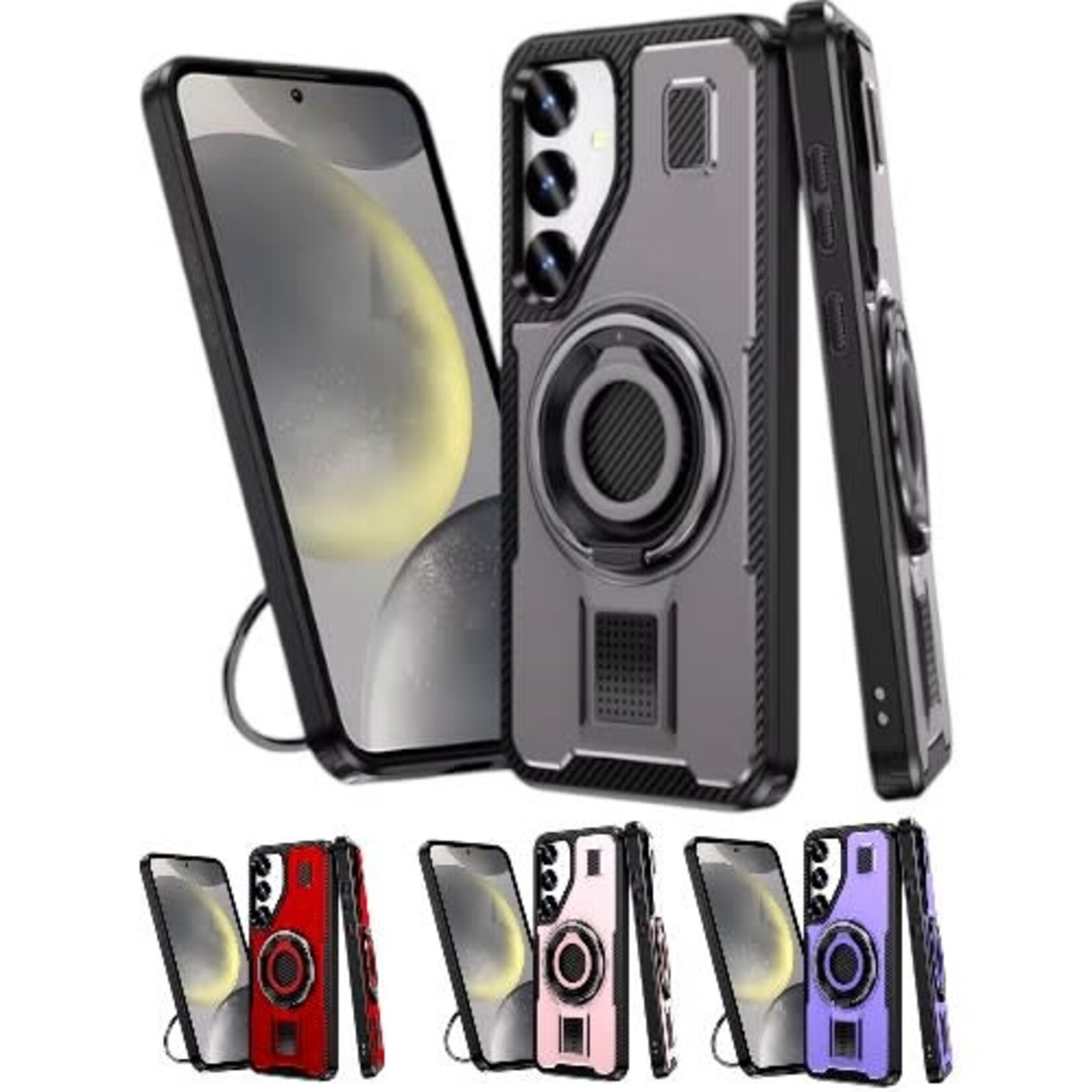 ÉTUI SAMSUNG S24 / S25 - Power Ring Armor Case