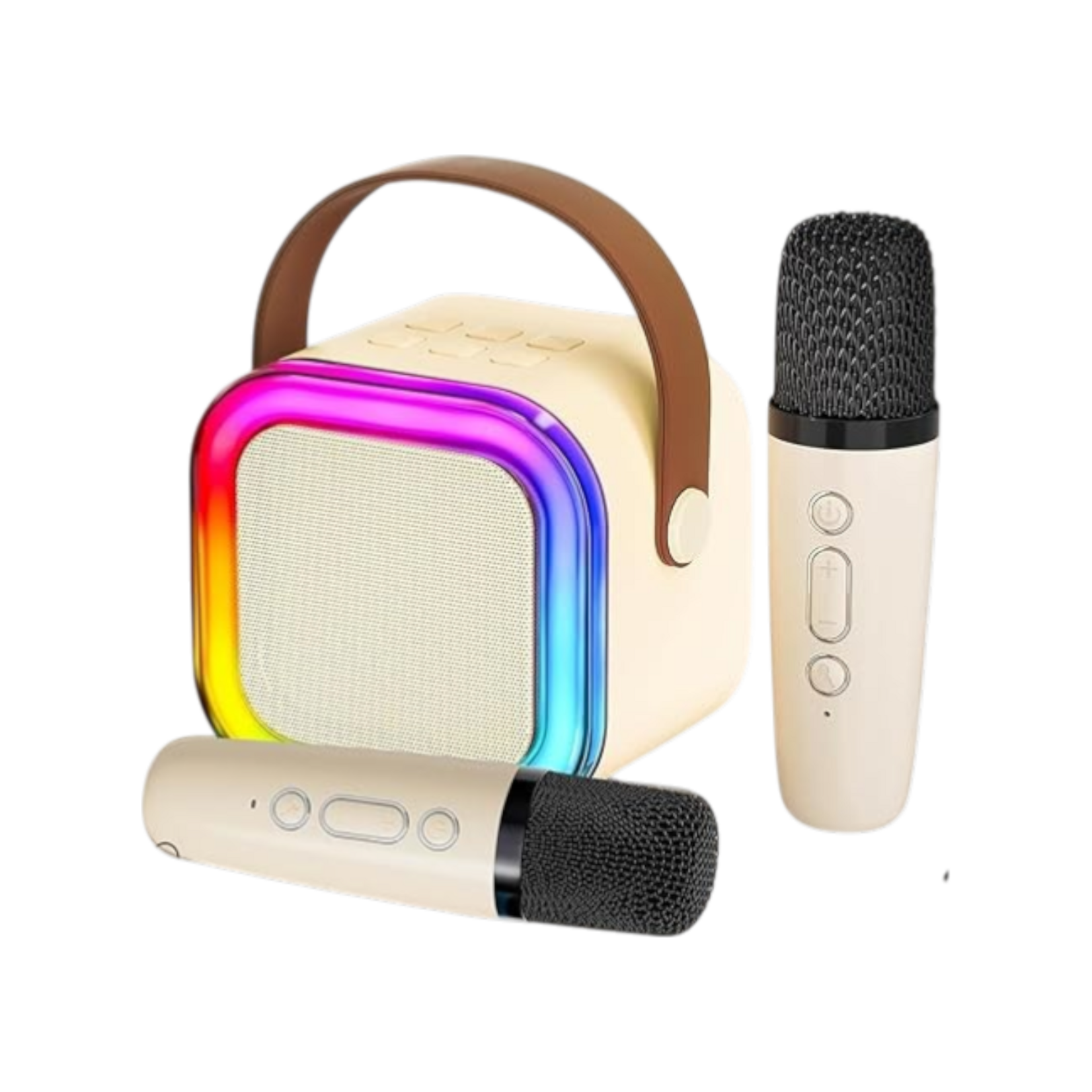 : Mini Karaoke Machine with 2 Wireless Mics