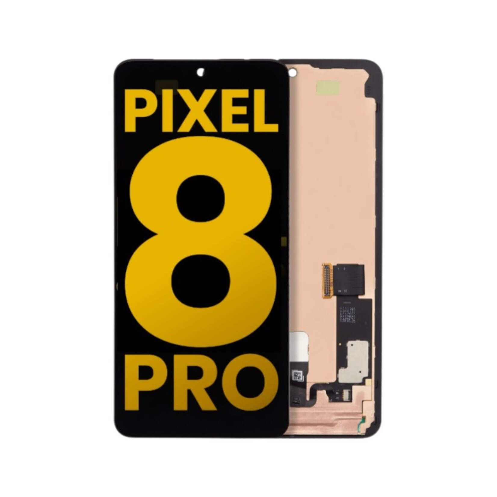 Google OLED  LCD Assembly With Frame (With Finger Print Sensor) Compatible For Google Pixel 8 Pro (Used OEM Pull: Grade A) (All Colors)