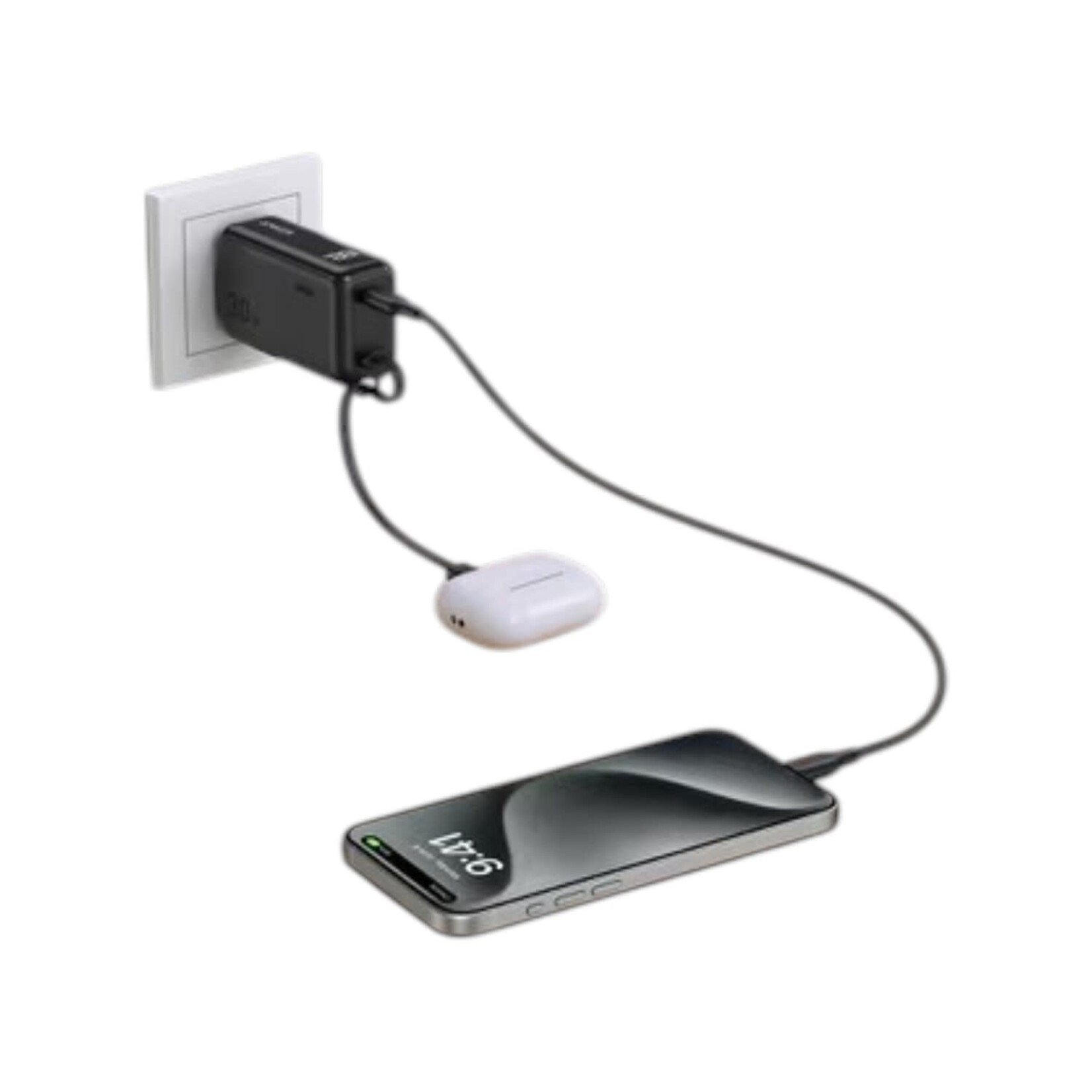 Anker Fusion Power Bank 5.000mAh 22.5W with USB-C Cable Black