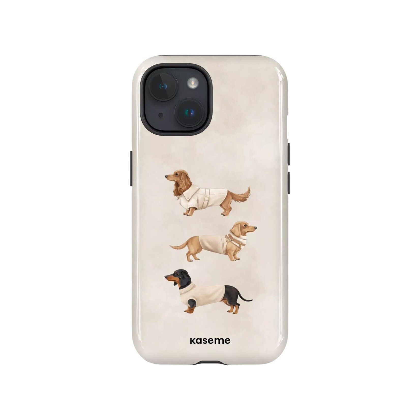 ÉTUI IPHONE 17 PRO MAX - Kaseme Doxies Club Beige