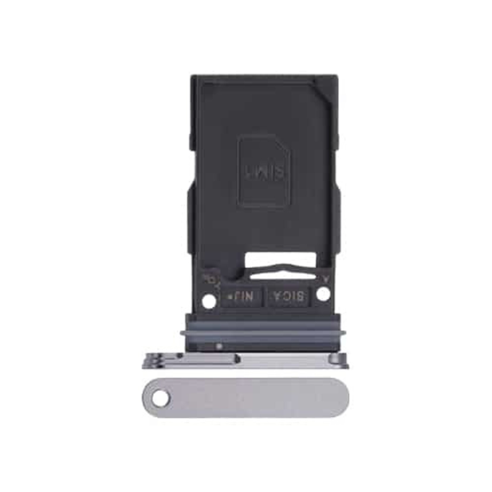 SINGLE SIM TRAY SAMSUNG GALAXY S25 / S25 PLUS SILVER SHADOW