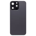 Back Glass With Steel Plate, Wireless NFC MagSafe Magnet and Flashlight Flex Pre-Installed Compatible for iPhone 15 Pro Max - Black Titanium