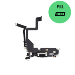 Apple Charging Port Flex Cable For iPhone 14 Pro (Used OEM Pull) (Space Black)