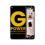Motorola LCD Assembly With Frame For Motorola Moto G Power (XT2041-4 / XT2041-6 / XT2041-7 / XT2041DL / 2020) (Refurbished) (Smoke Black)