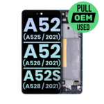 Samsung USED - LCD WITH FRAME SAMSUNG A52 4G (A525 / 2021) / 5G (A526 / 2021) A52S 5G (A528 / 2021)