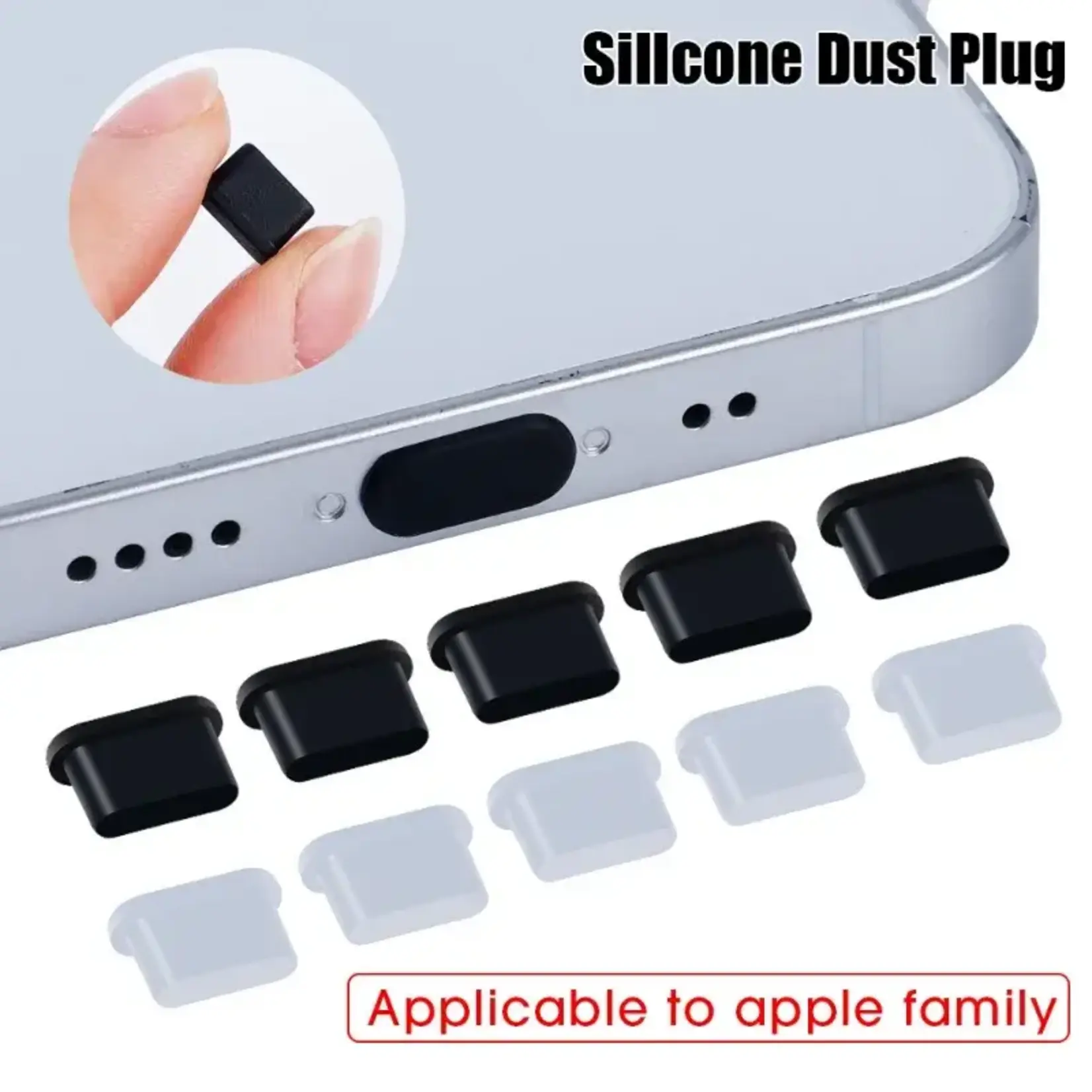 DUST PLUG ANTI POUSSIÈRE POUR PORT USB TYPE C 5 PACK
