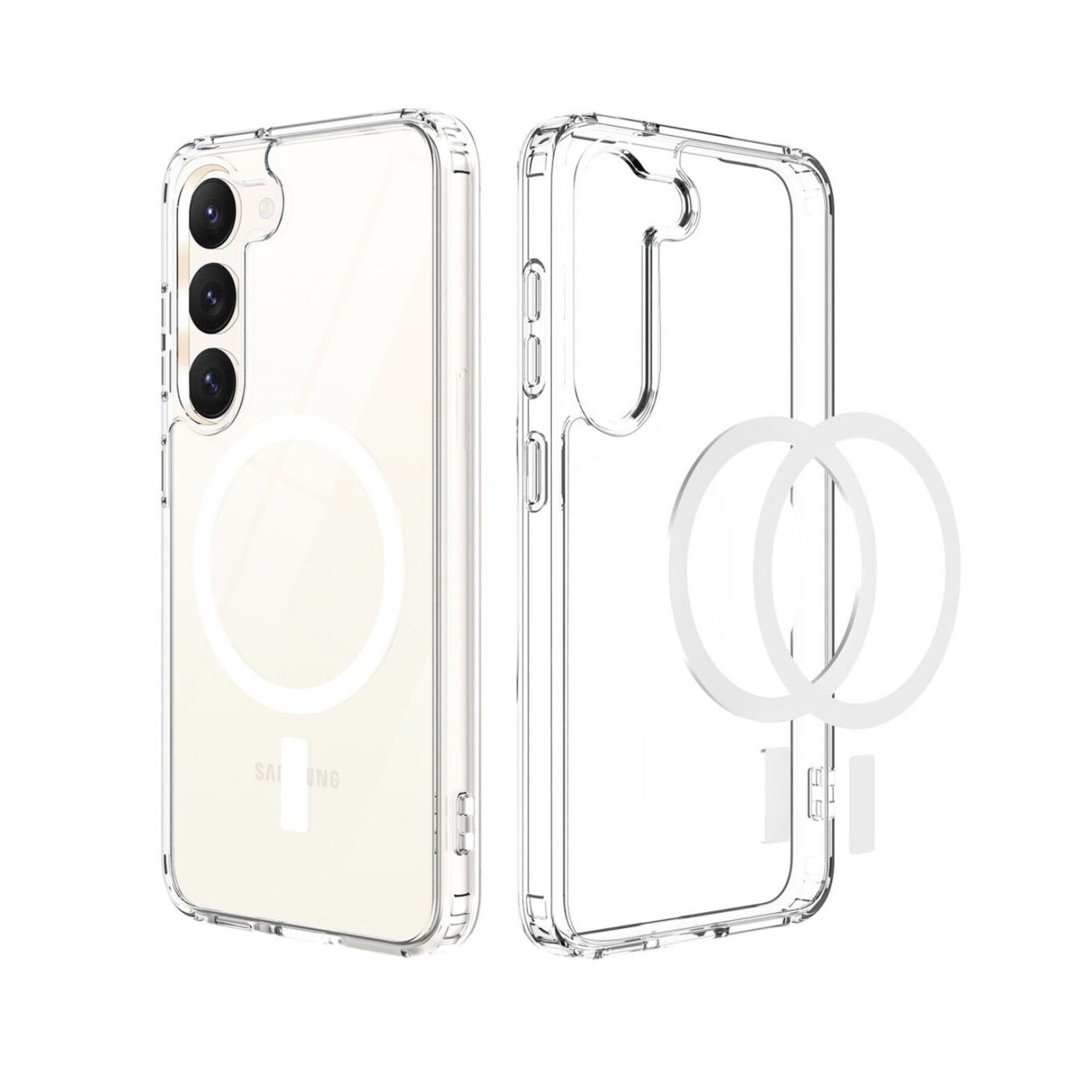 ÉTUI CASE SAMSUNG GALAXY S24 / S25 - Clear Case With Wireless Charging