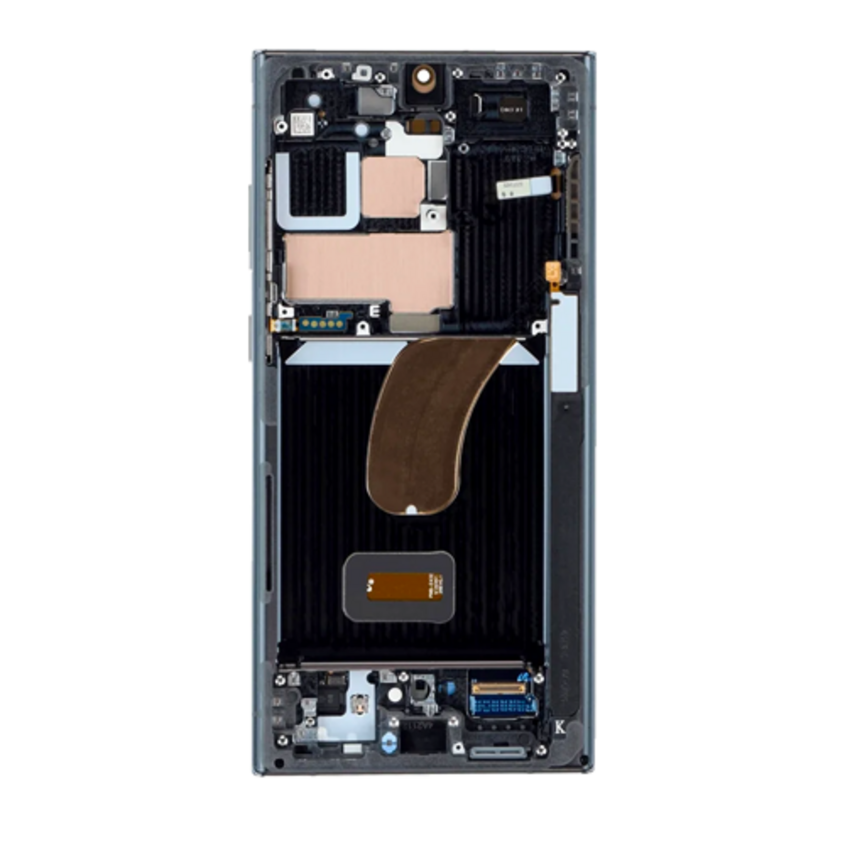 LCD OLED Assembly With Frame Compatible for Samsung Galaxy S23 Ultra 5G SERVICE PACK Phantom Black