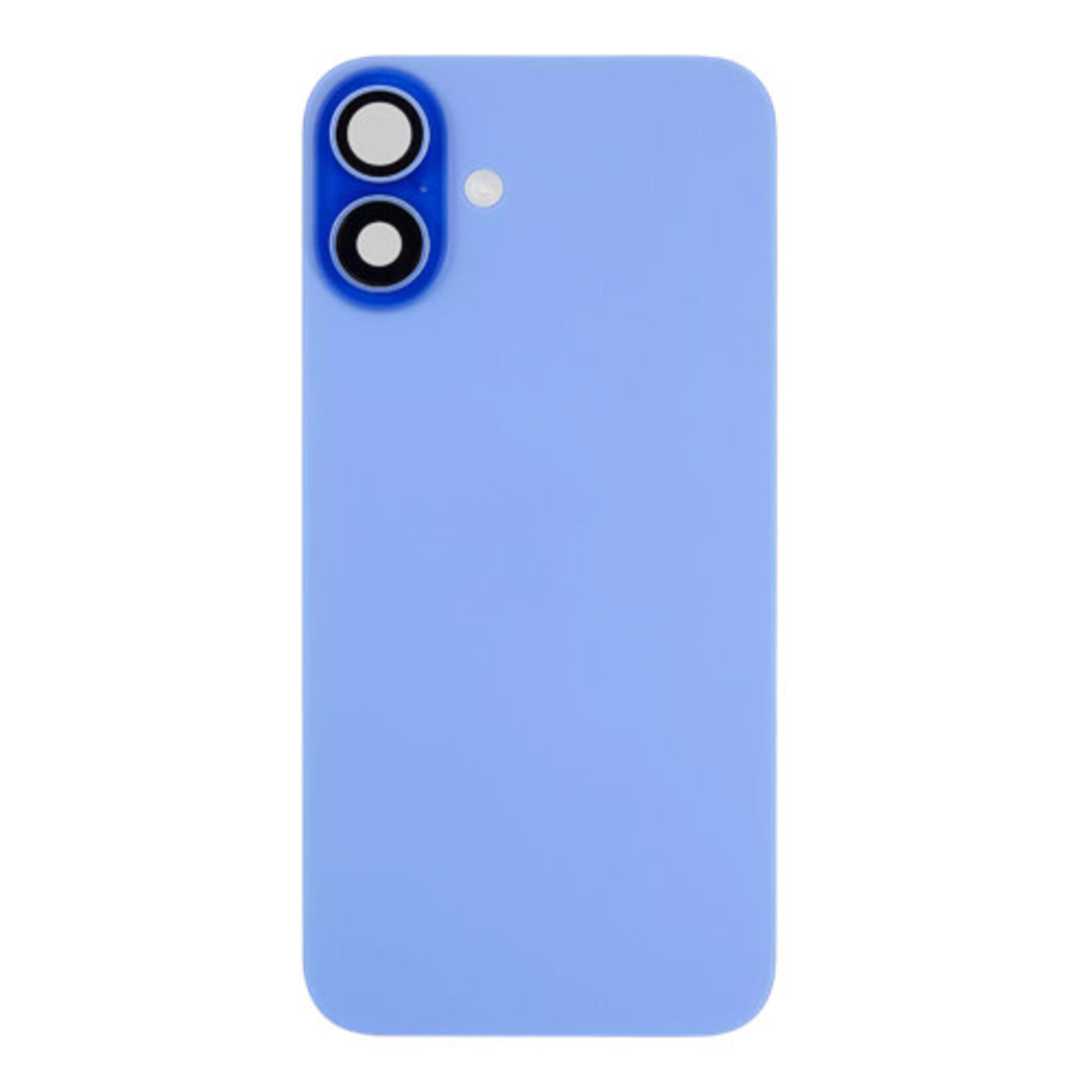 Back Glass With Steel Plate, Wireless NFC MagSafe Magnet and Flashlight Flex Pre-Installed Compatible for iPhone 16 - Ultramarine