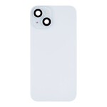 Back Glass With Steel Plate, Wireless NFC MagSafe Magnet and Flashlight Flex Pre-Installed Compatible for iPhone 15 - Blue