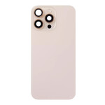Back Glass With Steel Plate, Wireless NFC MagSafe Magnet and Flashlight Flex Pre-Installed Compatible for iPhone 16 Pro - Desert Titanium