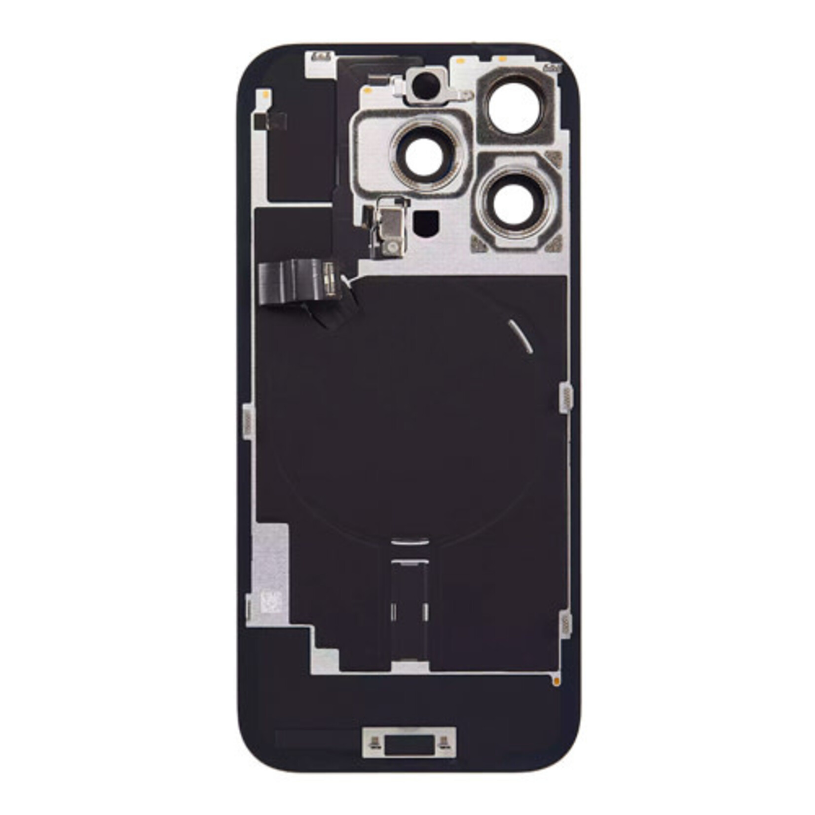 Back Glass With Steel Plate, Wireless NFC MagSafe Magnet and Flashlight Flex Pre-Installed Compatible for iPhone 16 Pro - Desert Titanium