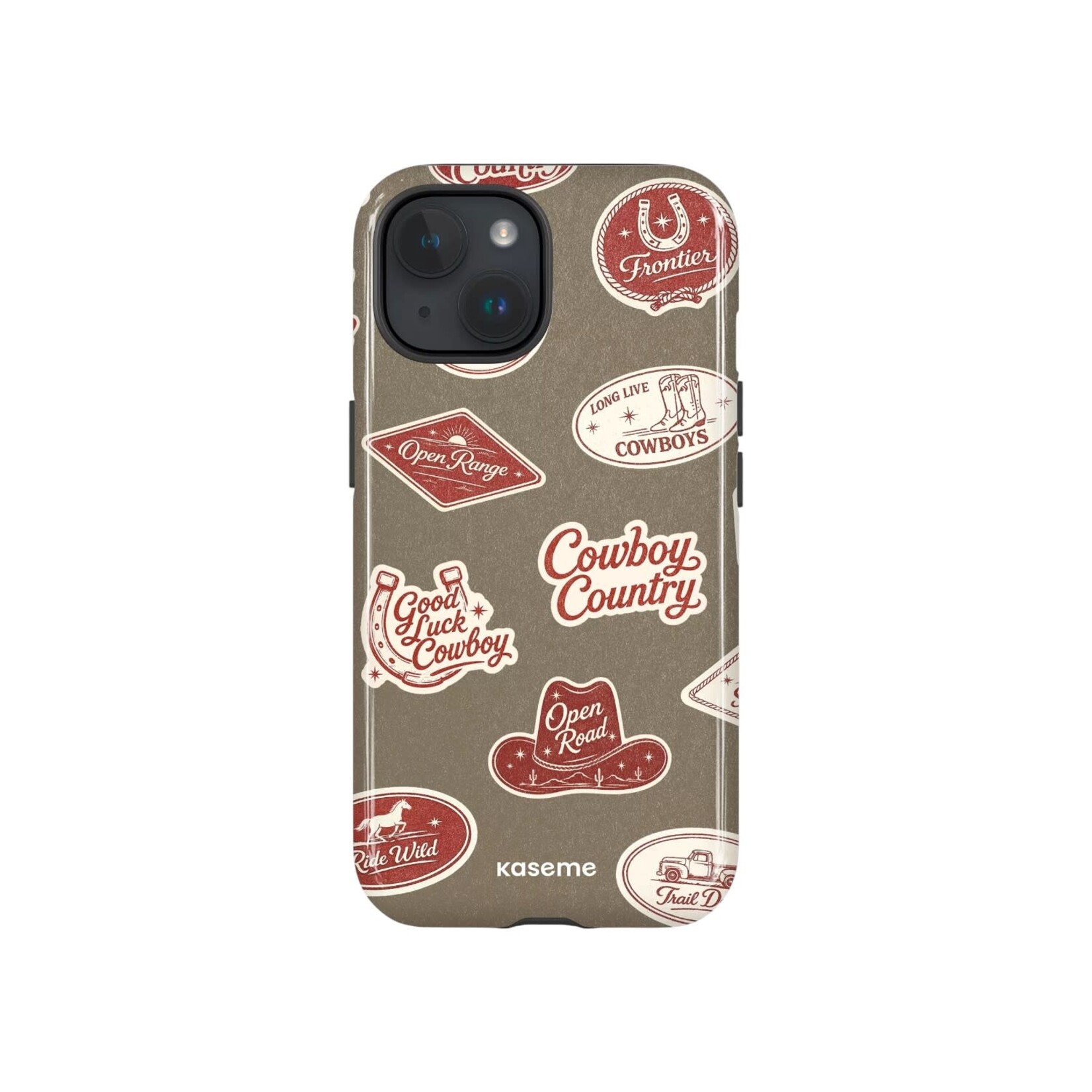 ÉTUI IPHONE 16  - Kaseme Cowboy Country Green