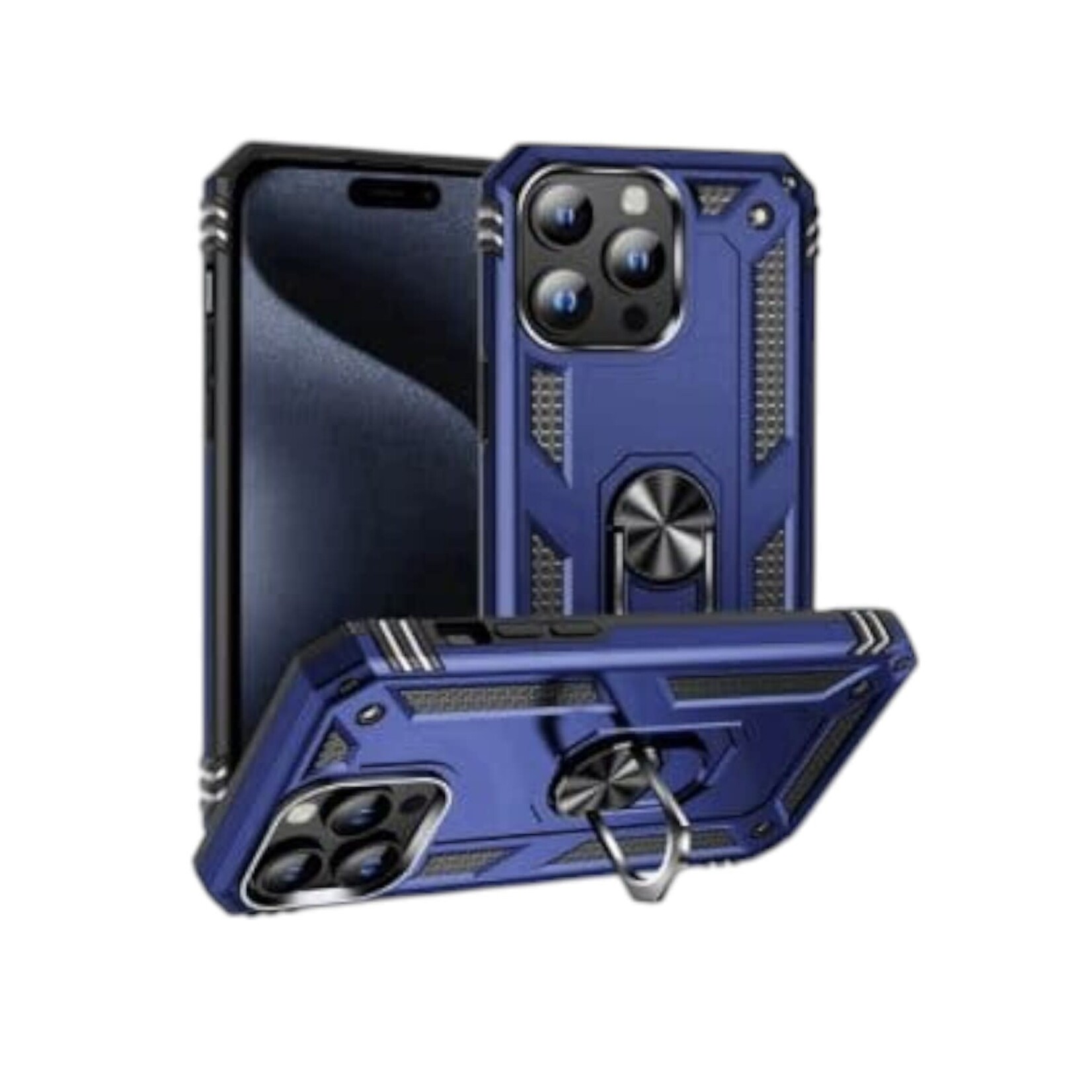 ÉTUI CASE IPHONE 16 - Armor Hybrid Military Case with Ring Kickstand