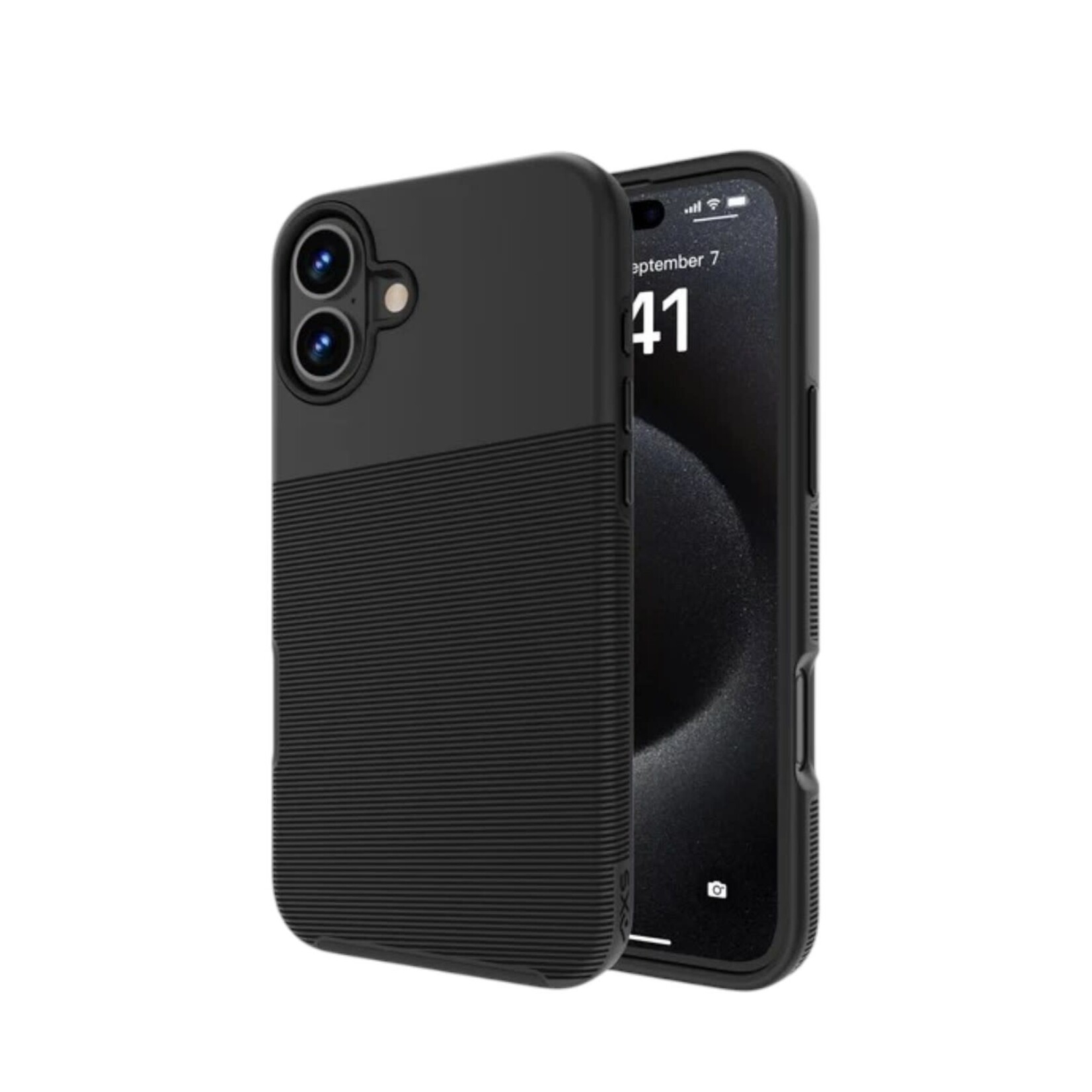 axessorize ÉTUI IPHONE 16 PLUS - AXS PROTech Plus Dual-Layered Anti-Shock Sleek Black