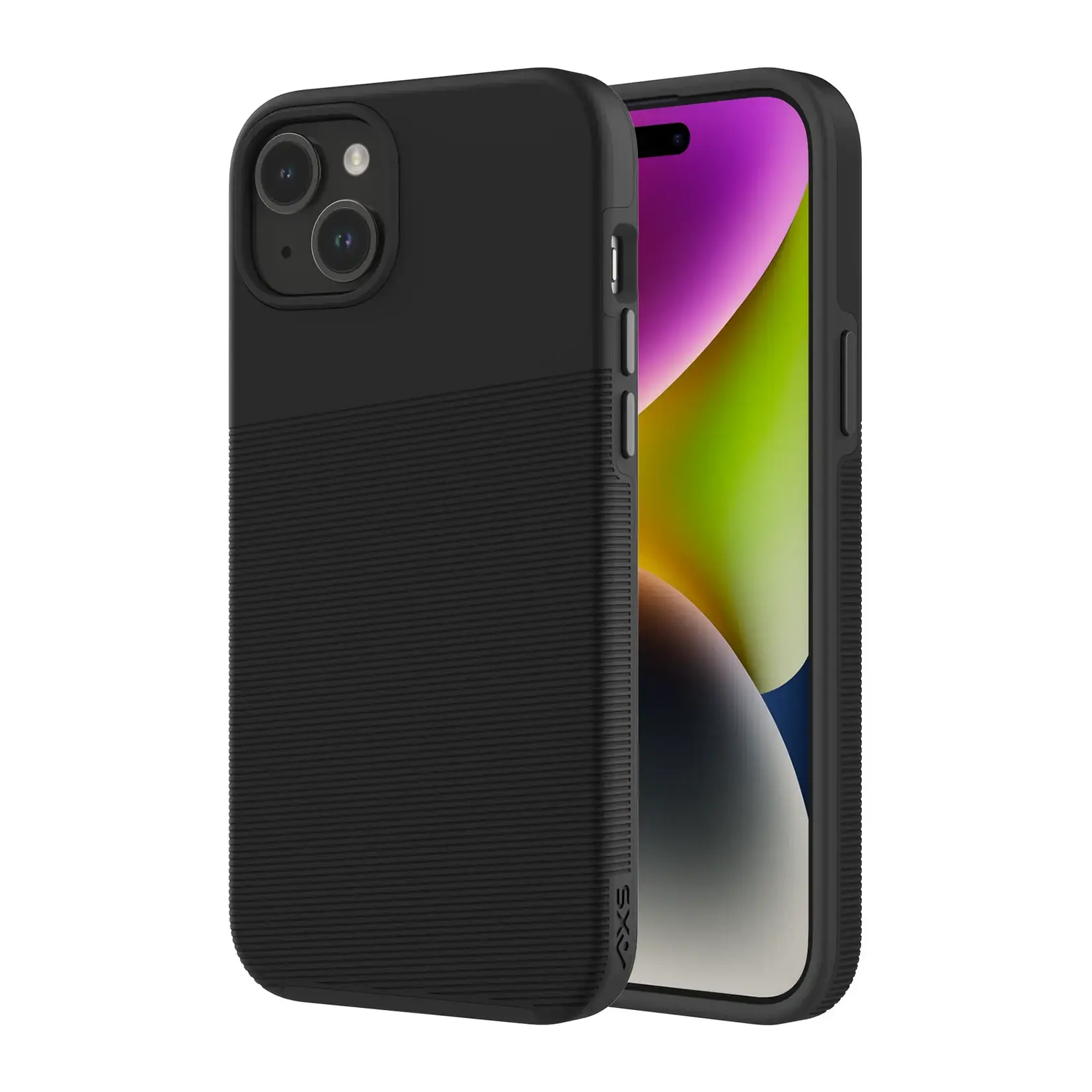 axessorize ÉTUI IPHONE 13/14/15/16e/17e- AXS PROTech Plus Dual-Layered Anti-Shock Sleek Black