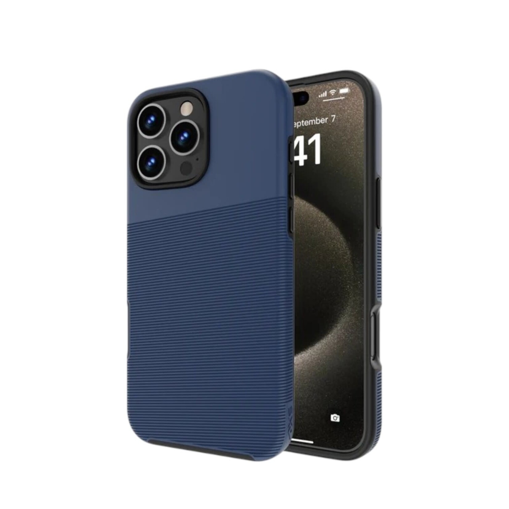 axessorize ÉTUI IPHONE 16 PRO MAX - AXS PROTech Plus Dual-Layered Anti-Shock Sleek Astral Blue