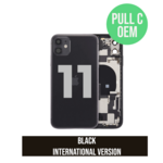 Apple Back Housing Pre-Installed IPhone 11 (Used OEM Pull: Grade C) (Black)