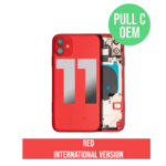 Apple Back Housing Pre-Installed IPhone 11 (Used OEM Pull: Grade C) (Red)