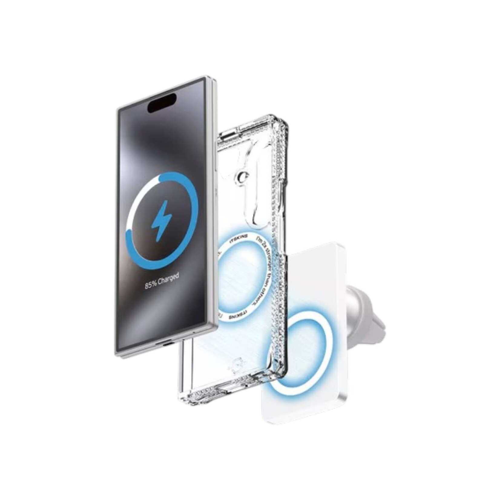 ÉTUI CASE SAMSUNG GALAXY Z FOLD 8 ULTRA - ITSKINS Étui Hybrid_R Hinge Clear avec Magnets