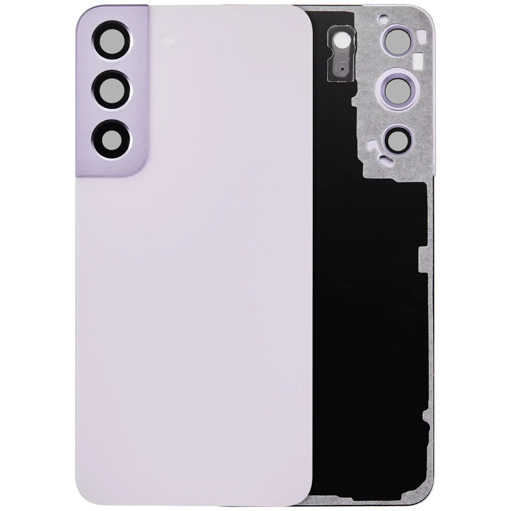 Back Cover Glass With Camera Lens Compatible For Samsung Galaxy S22 5G USED OEM DEMO pull B Violet