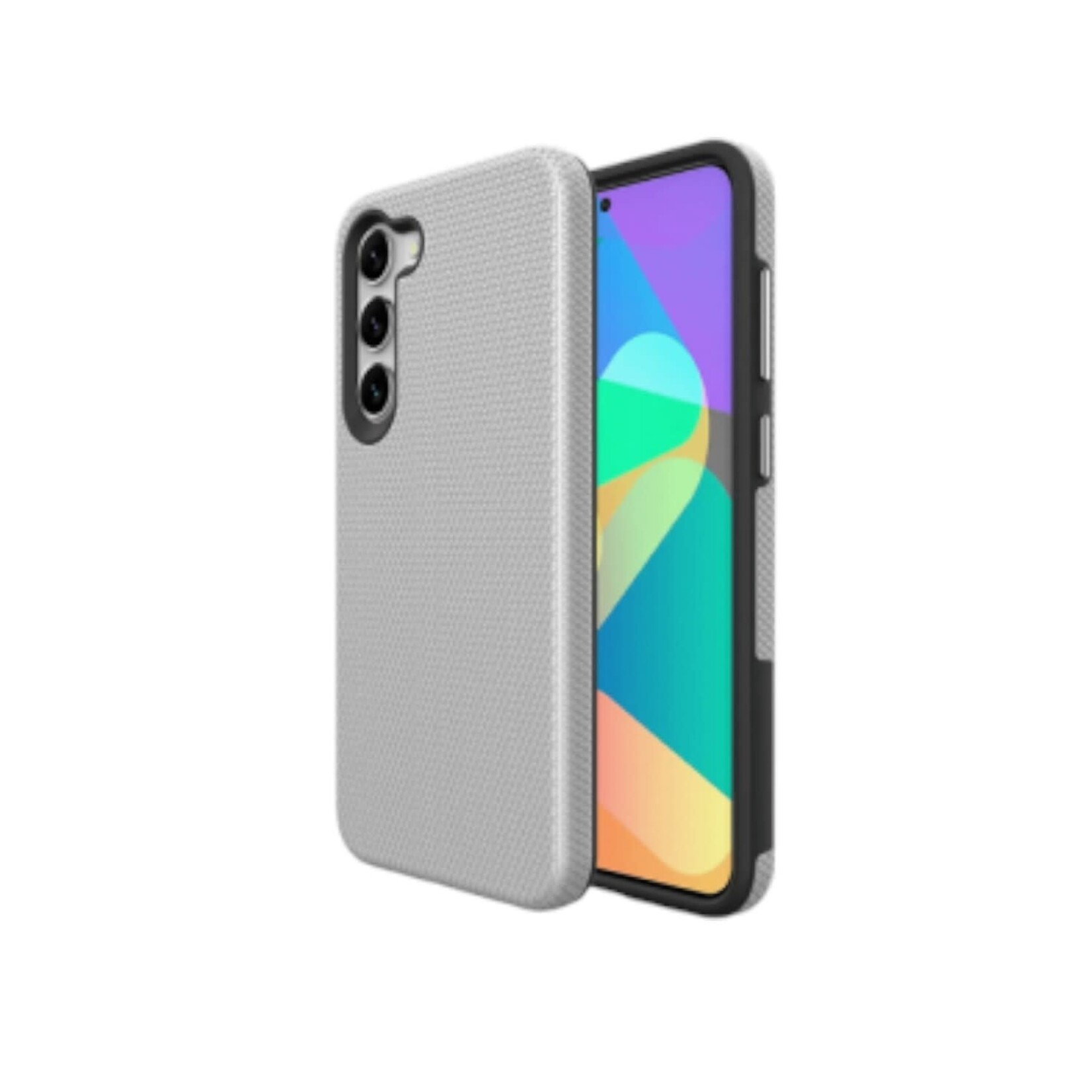 ÉTUI CASE IPHONE 13/14/15/16e/17e - Triangle Shockproof Case with Anti Slip Grains