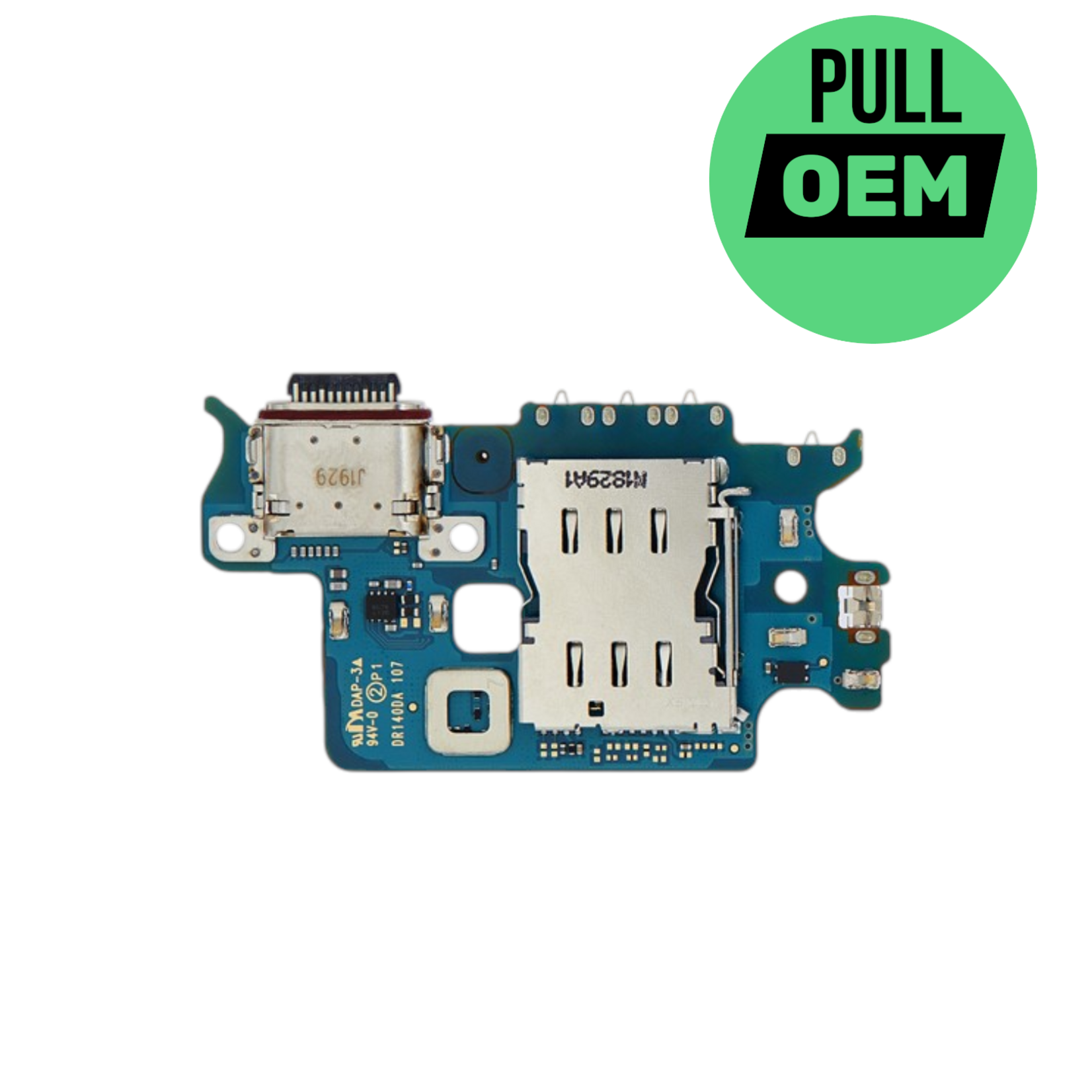 Charging Port Board with Sim Card Reader Compatible for Samsung Galaxy S22 5G (S901U) (US Version) (Pull OEM)