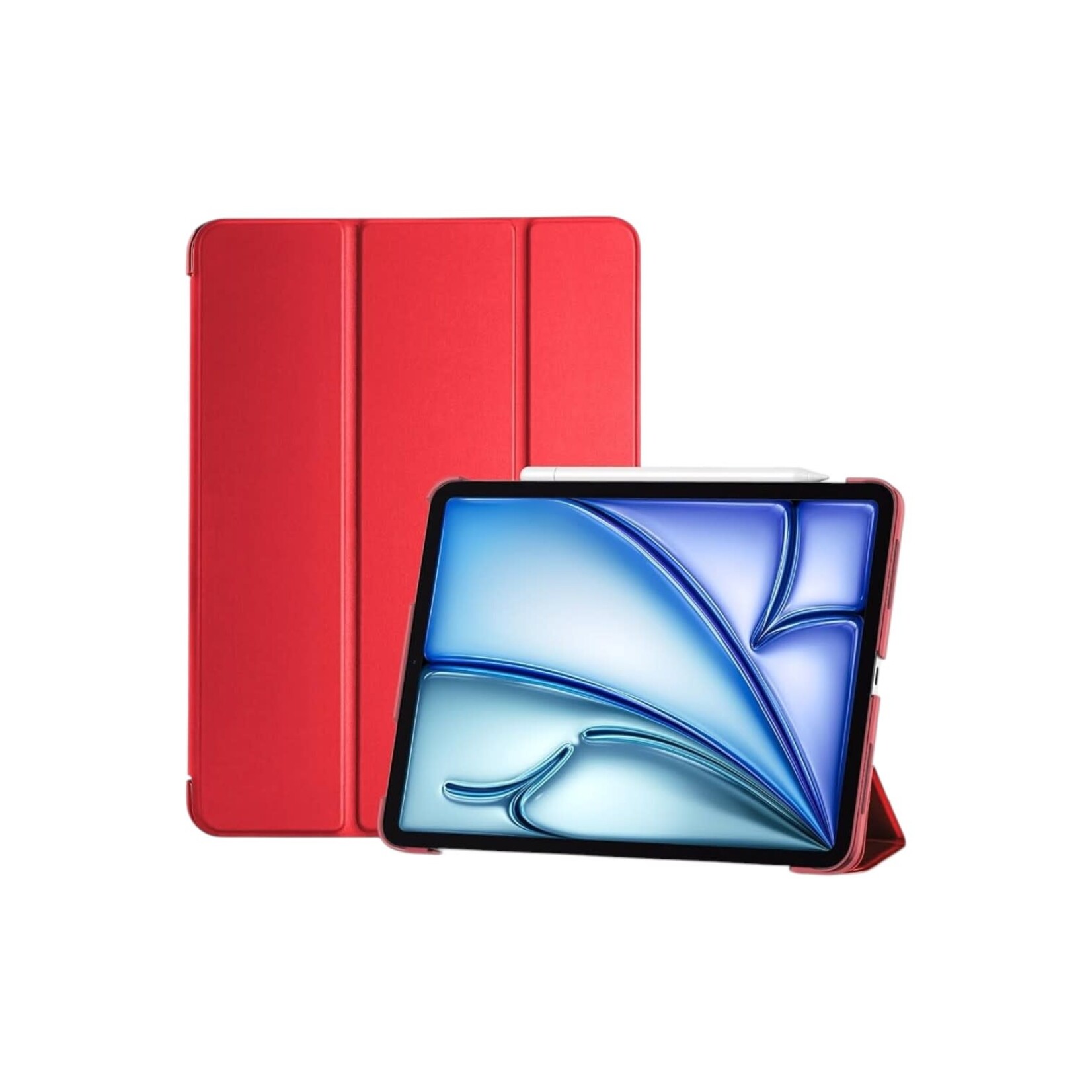 ÉTUI CASE IPAD AIR 5/ AIR 6  - Trifold Cover Case RED