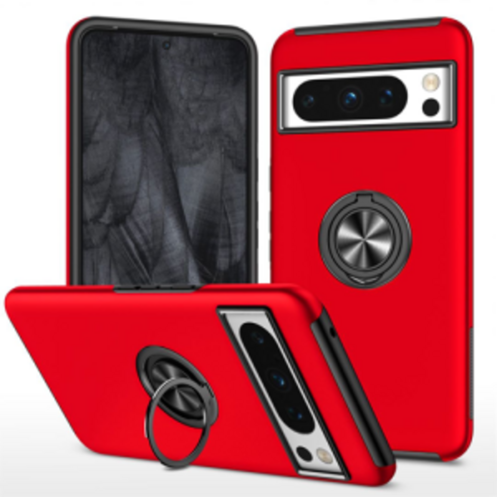 ÉTUI Google Pixel 7 PRO- Silky Soft Magnet Enabled With Ring