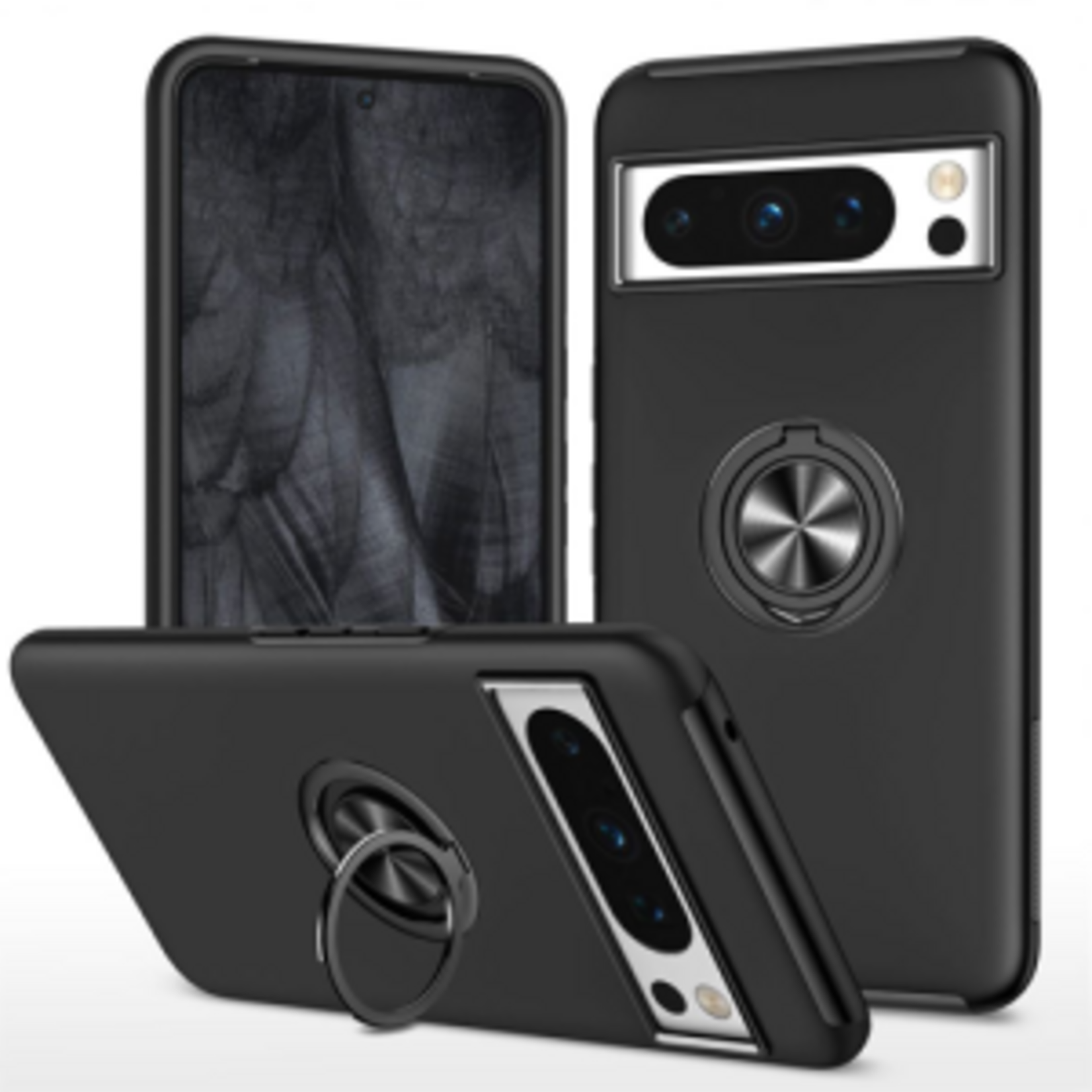ÉTUI Google Pixel 7 PRO- Silky Soft Magnet Enabled With Ring