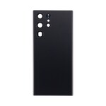 Back Cover With Camera Lens Compatible for Samsung Galaxy S22 Ultra 5G - Phantom Black
