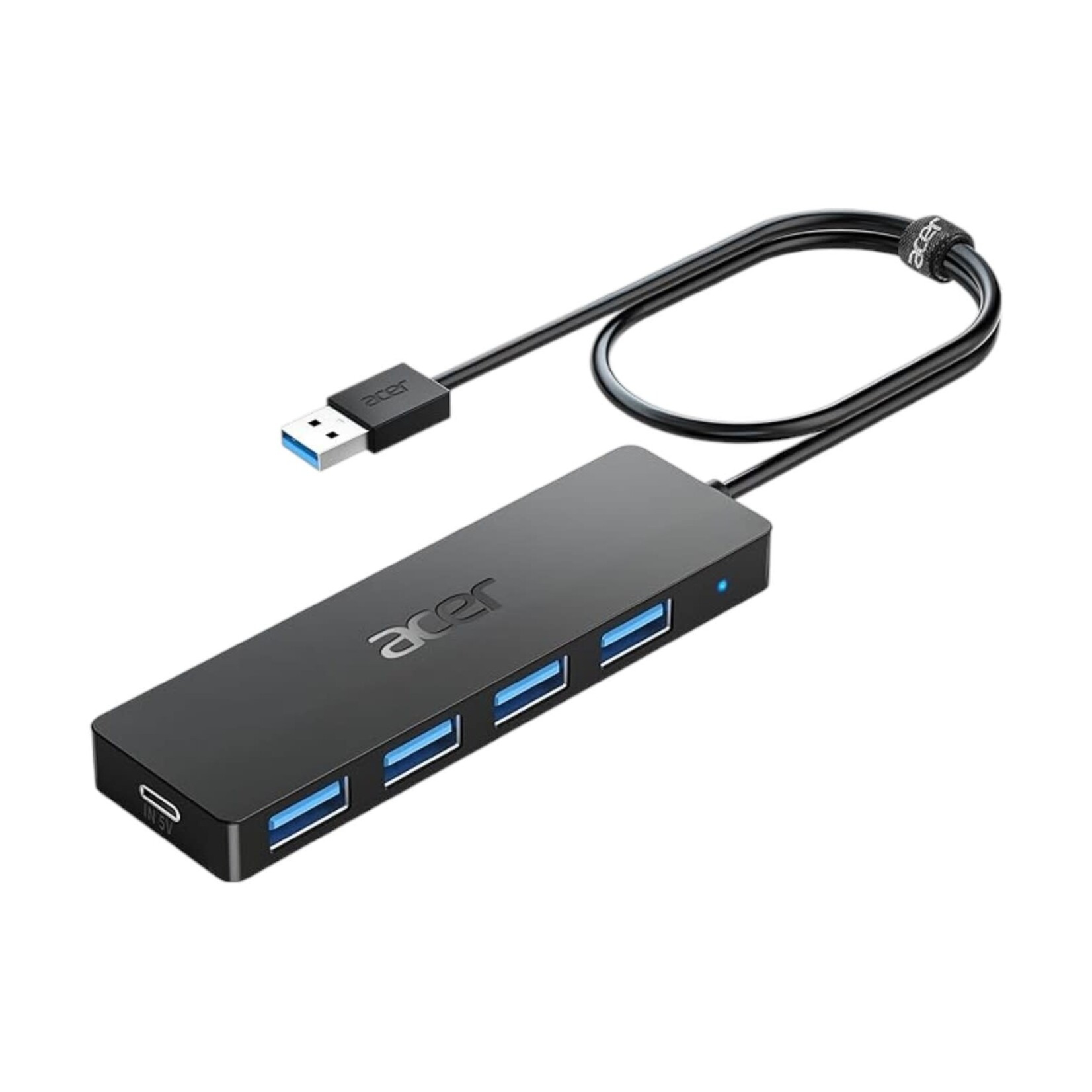 Acer Acer USB Hub 3.0, 4-Port Ultra Slim USB Adapter 2FT with Type C Power Port